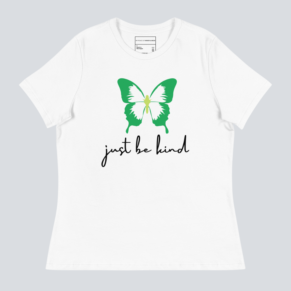 Just Be Kind Butterfly Women's T Shirt (100% Cotton)