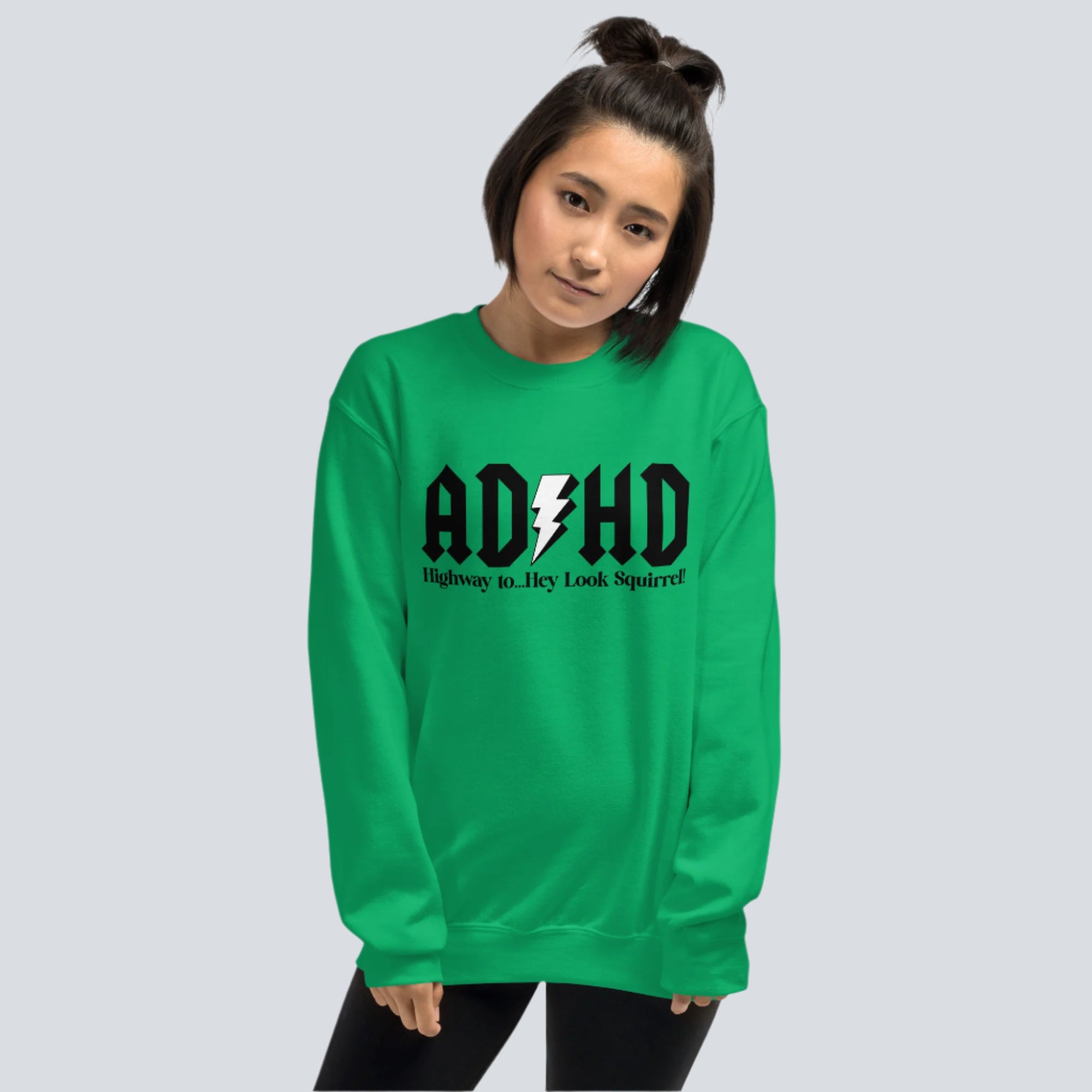 ADHD Unisex Sweatshirt Irish green