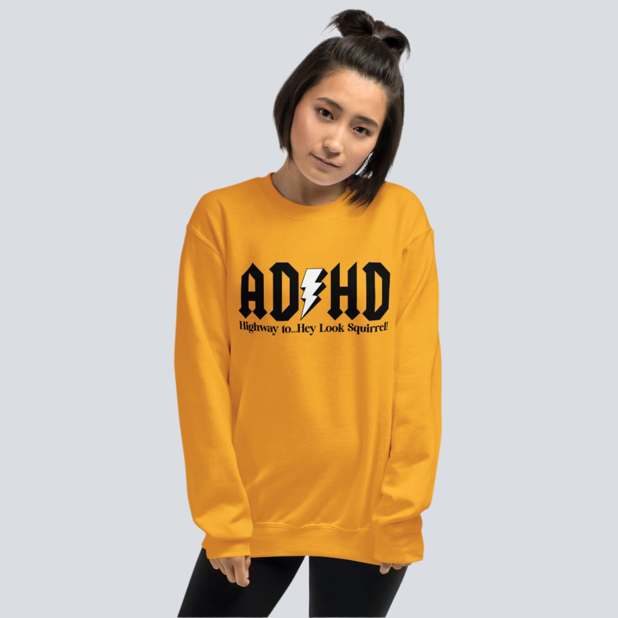 ADHD Unisex Sweatshirt gold