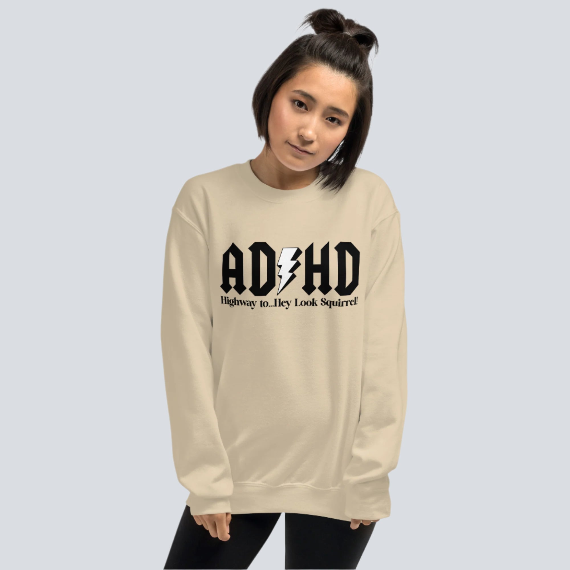 ADHD Unisex Sweatshirt sand