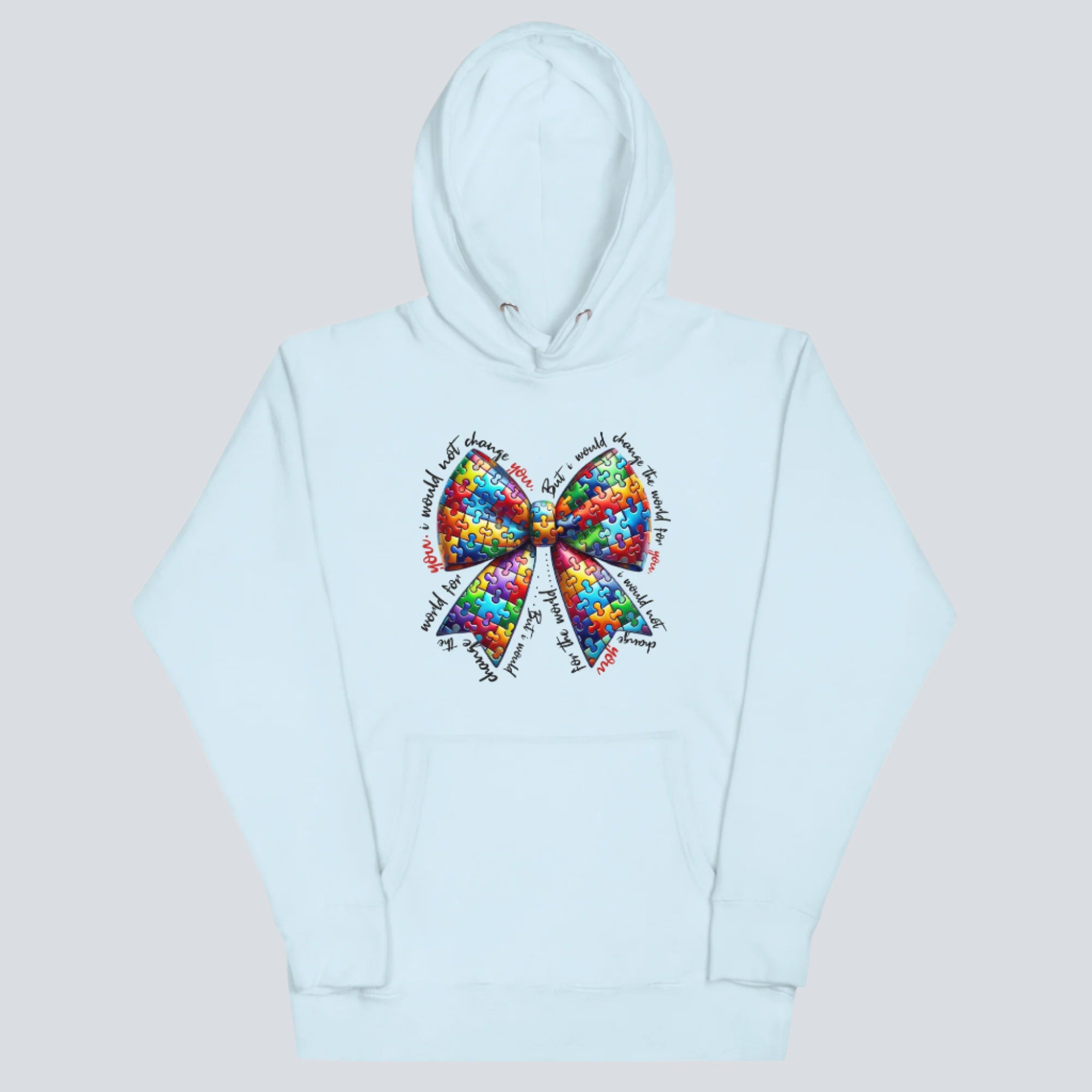 Autism Awareness Bow Unisex Hoodie