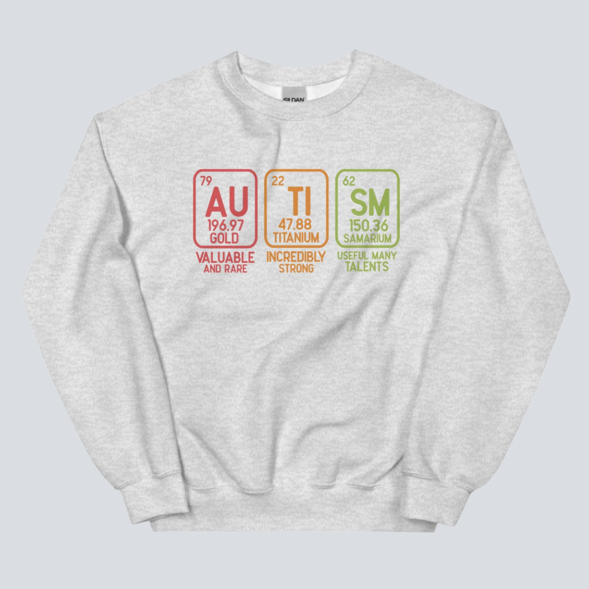 Autism Awareness (Elements) Unisex Sweatshirt ash