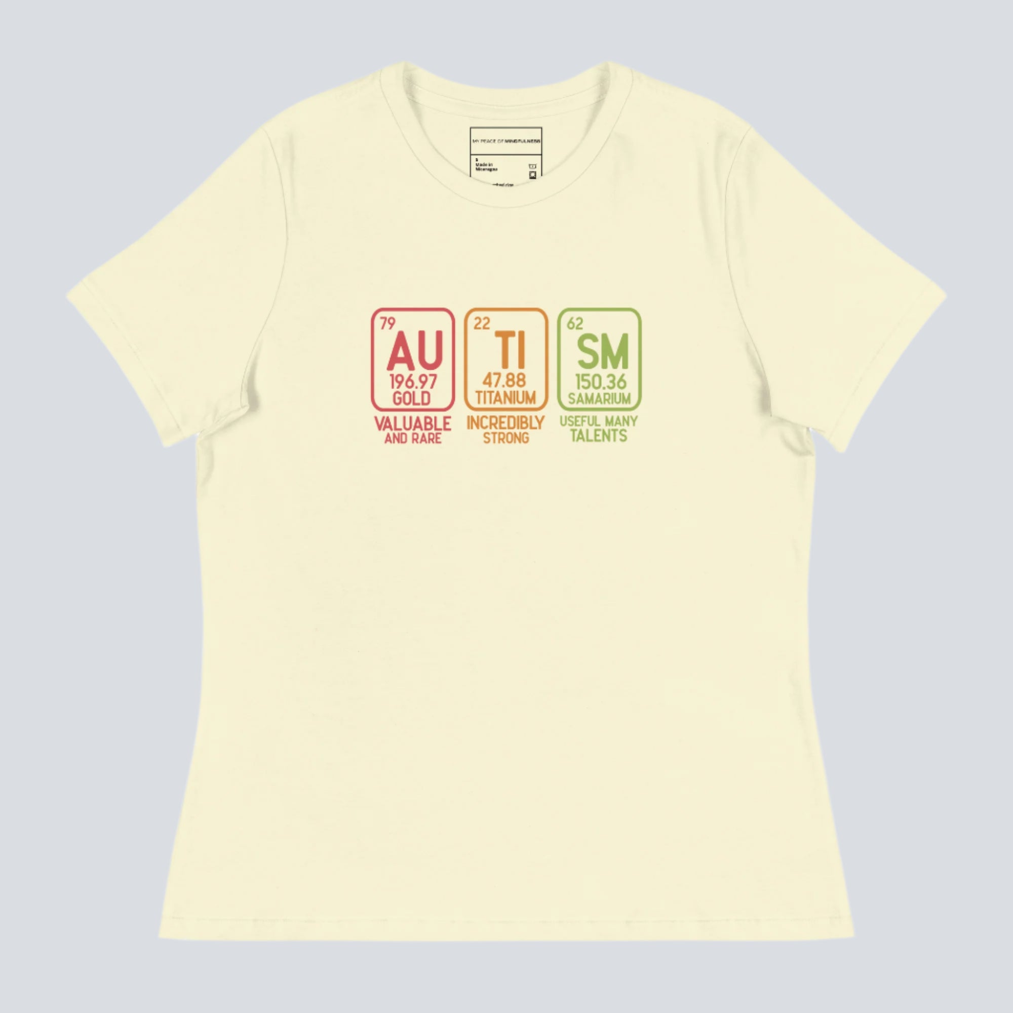 Autism Awareness (Elements) Womens T-Shirt