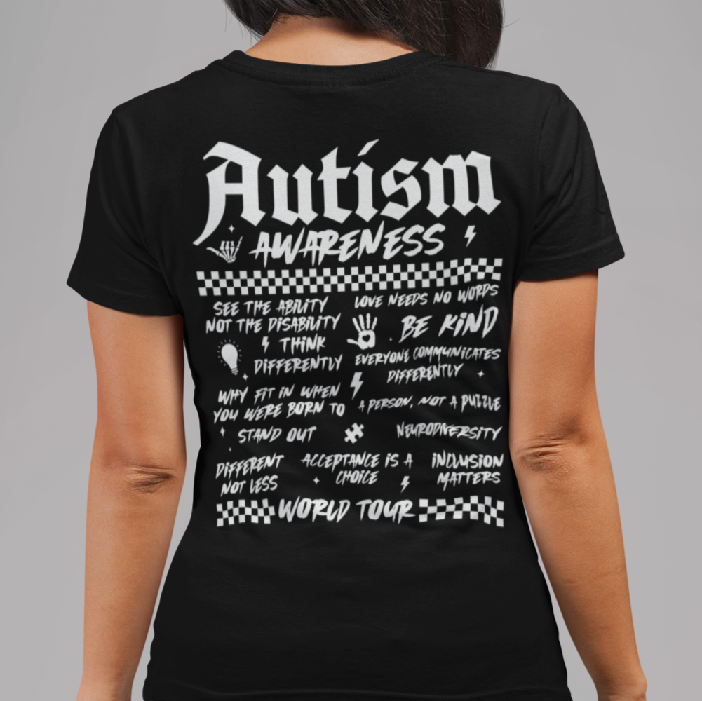 Autism Awareness World Tour Womens T-Shirt
