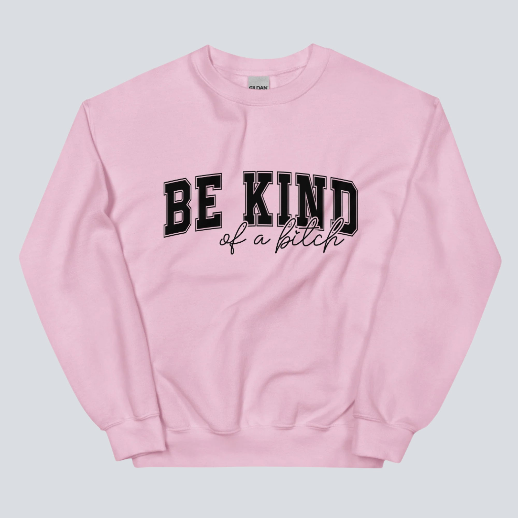 Be Kind of a Bitch Sweatshirt light pink