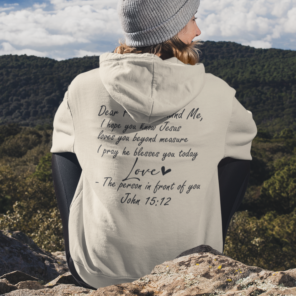 Dear Person Behind Me Christian Hoodie