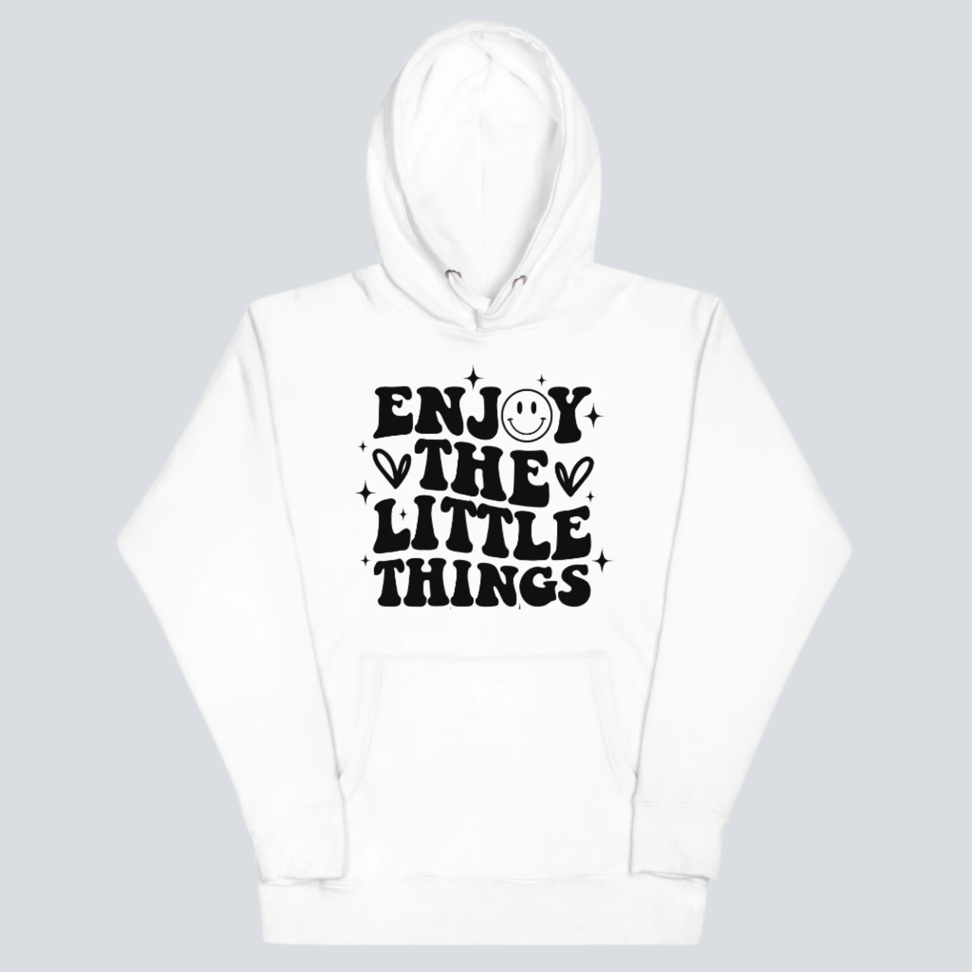 Enjoy the Little Things Unisex Hoodie white