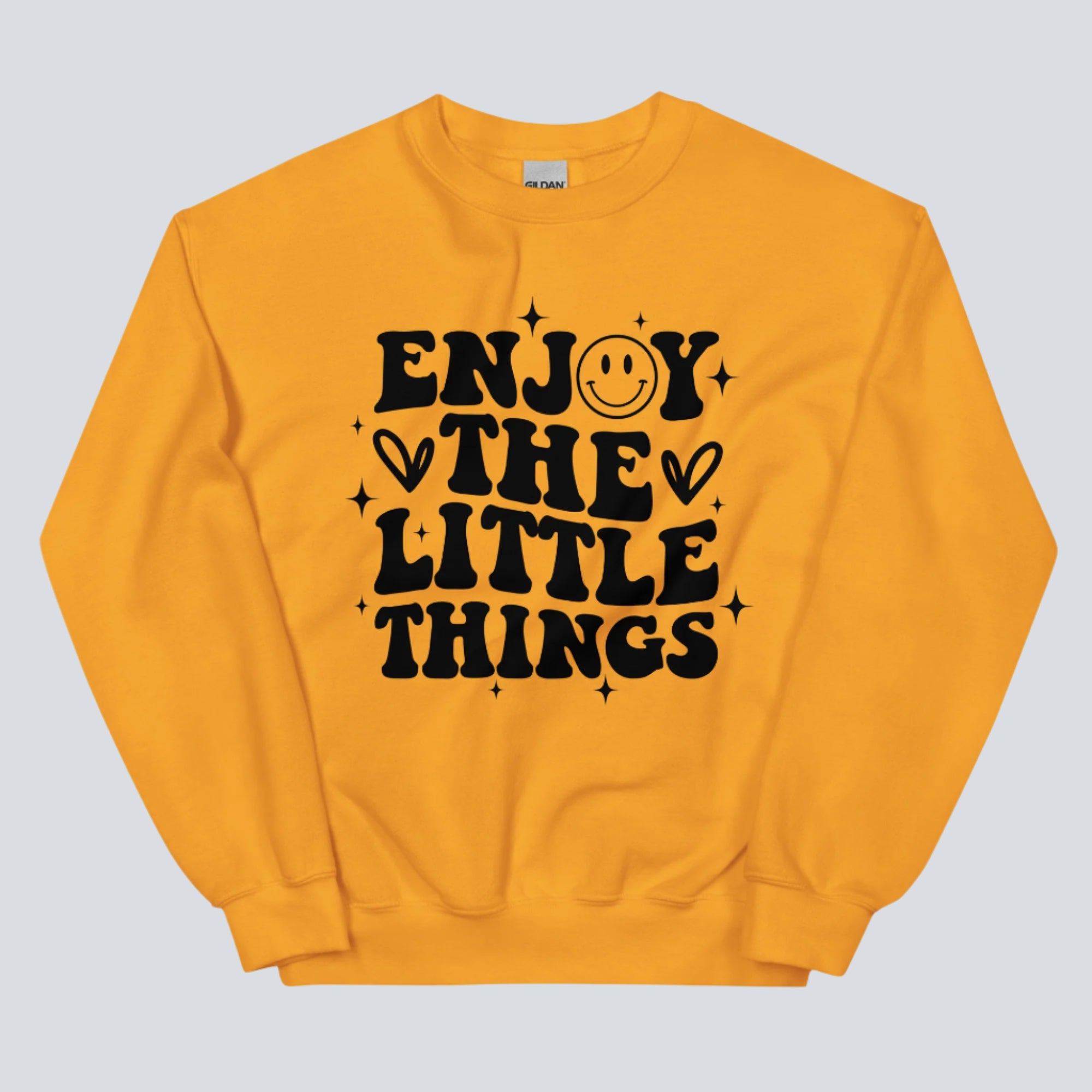 Enjoy the Little Things Unisex Sweatshirt gold