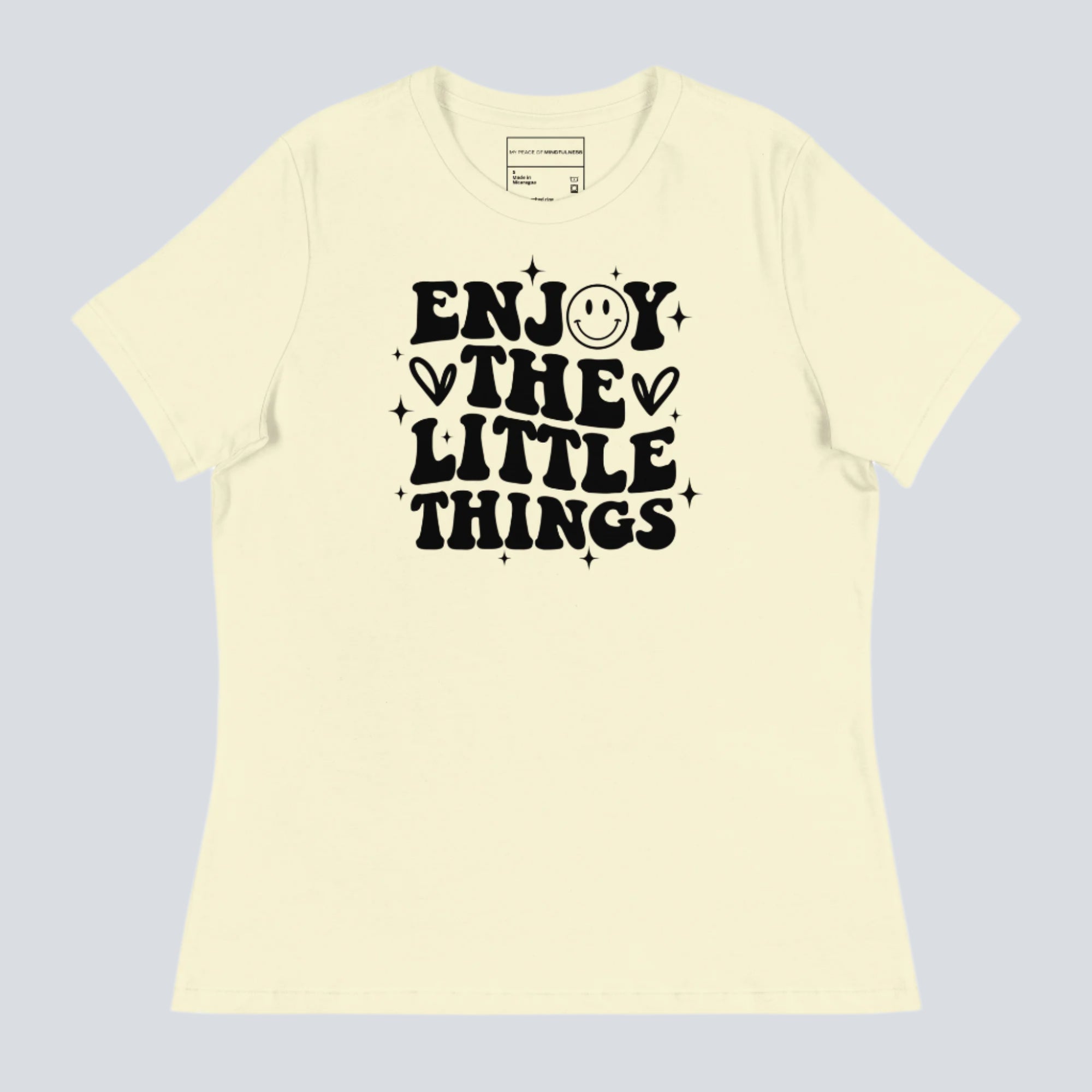 Enjoy the Little Things Womens T-Shirt citron