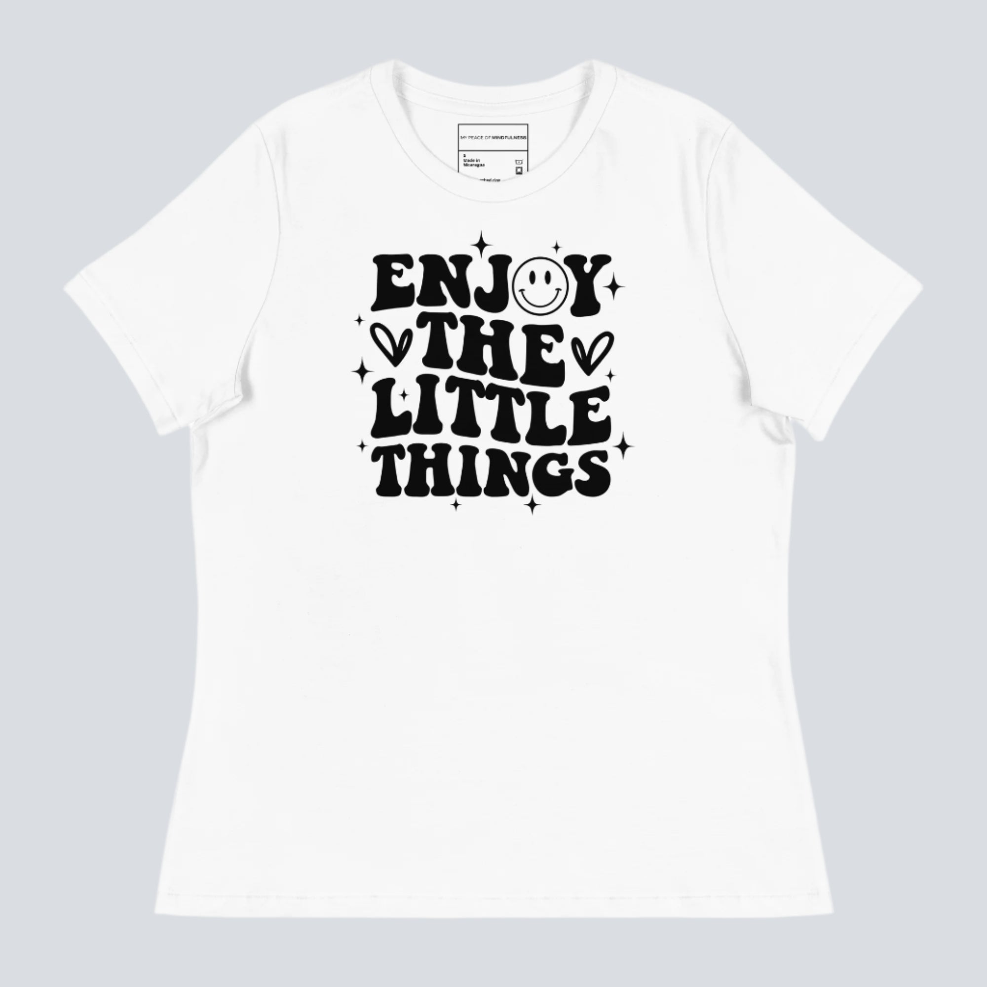 Enjoy the Little Things Womens T-Shirt white