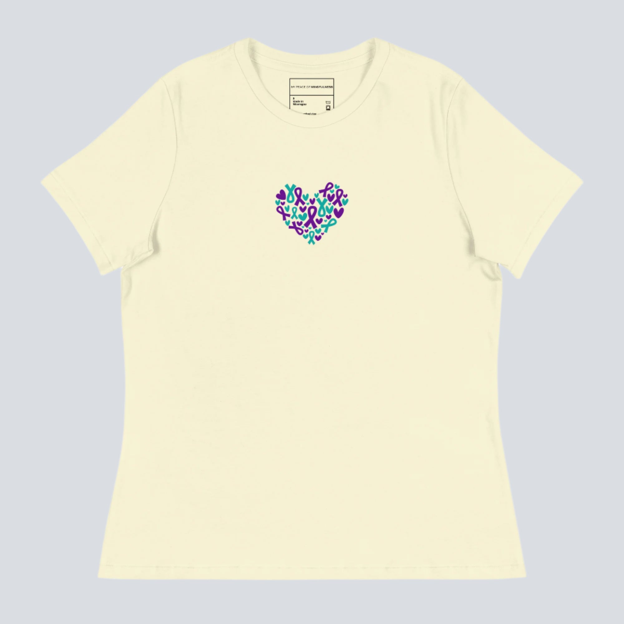Heart Suicide Prevention Womens T-Shirt citron