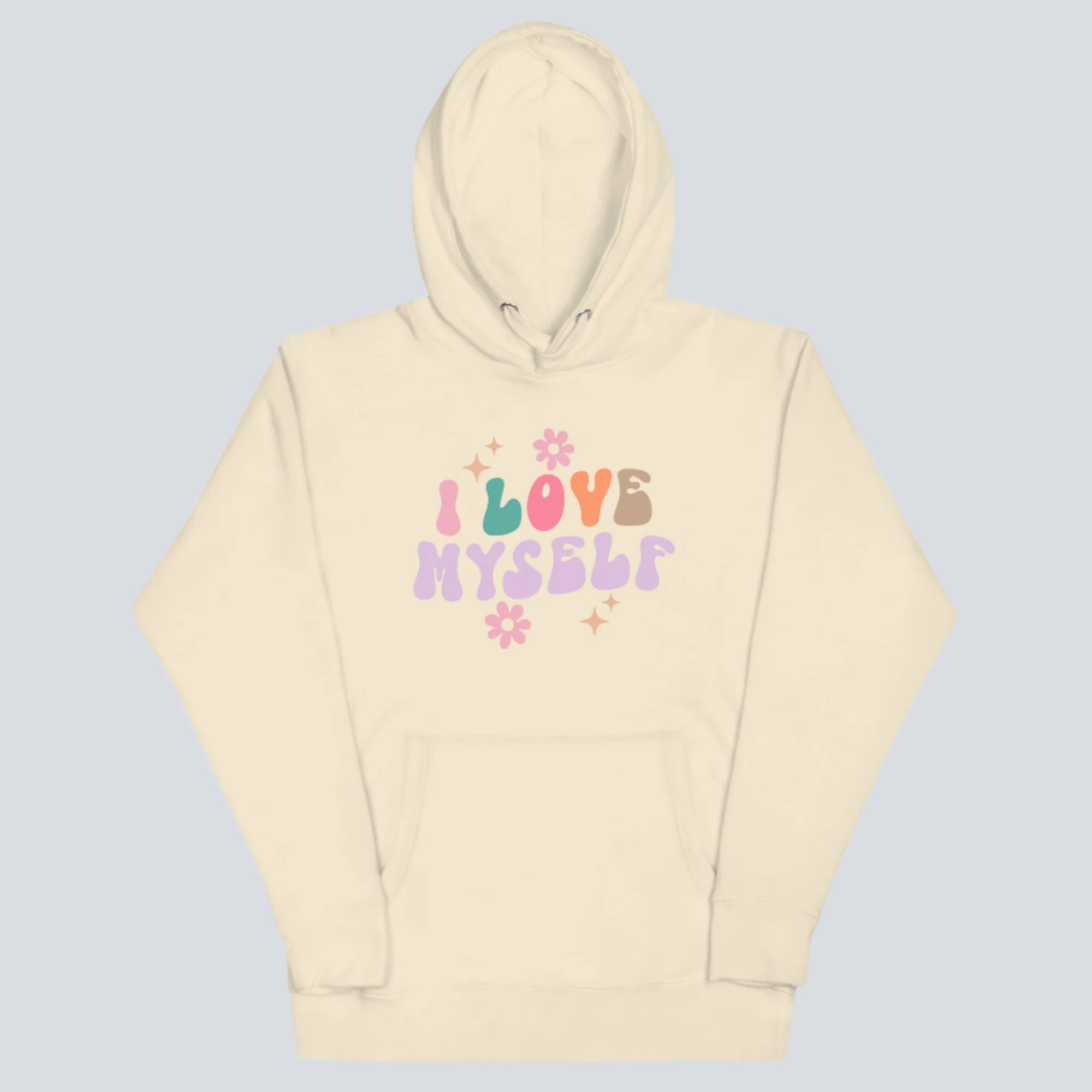 I Love Myself Unisex Hoodie bone