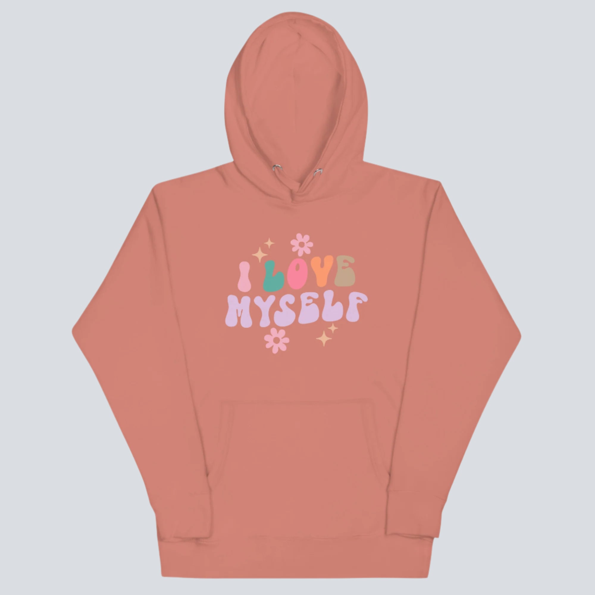 I Love Myself Unisex Hoodie dusty rose