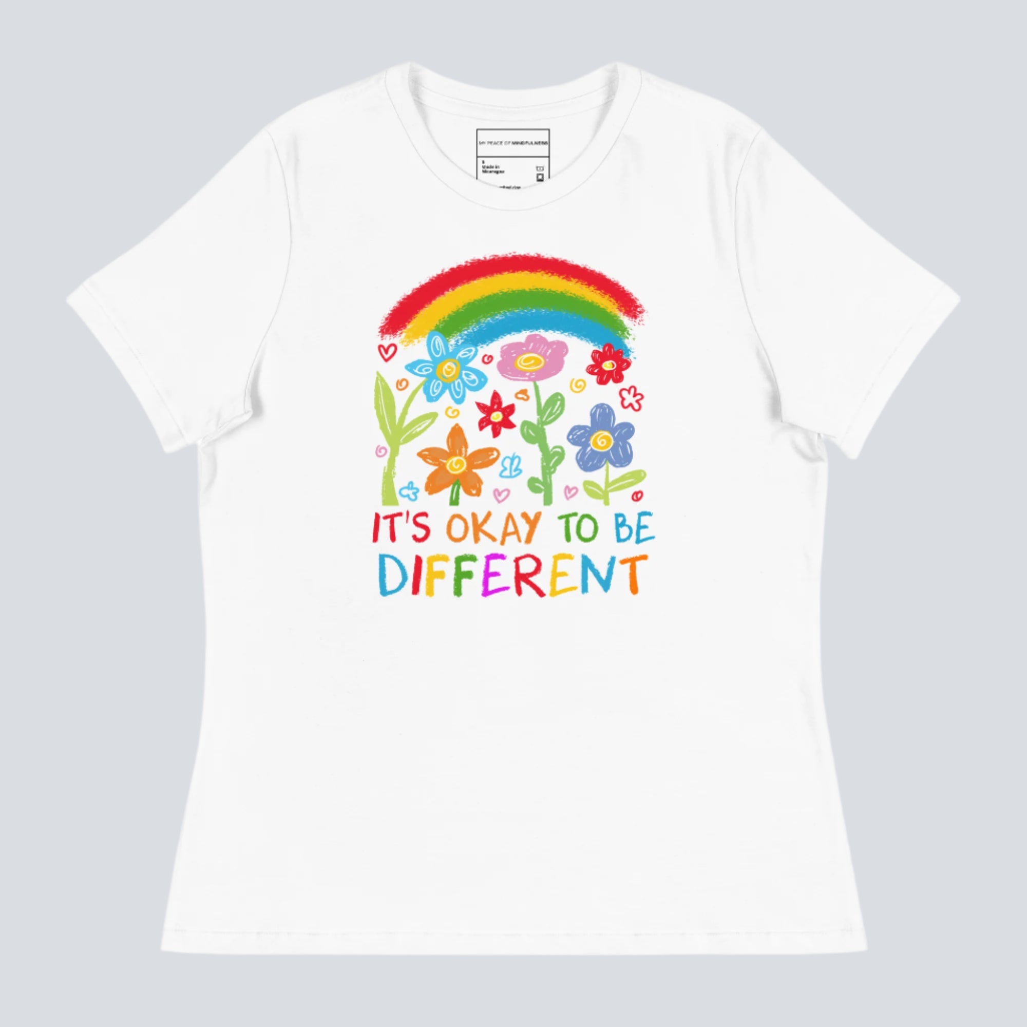 It's Okay to Be Different Womens T-Shirt white