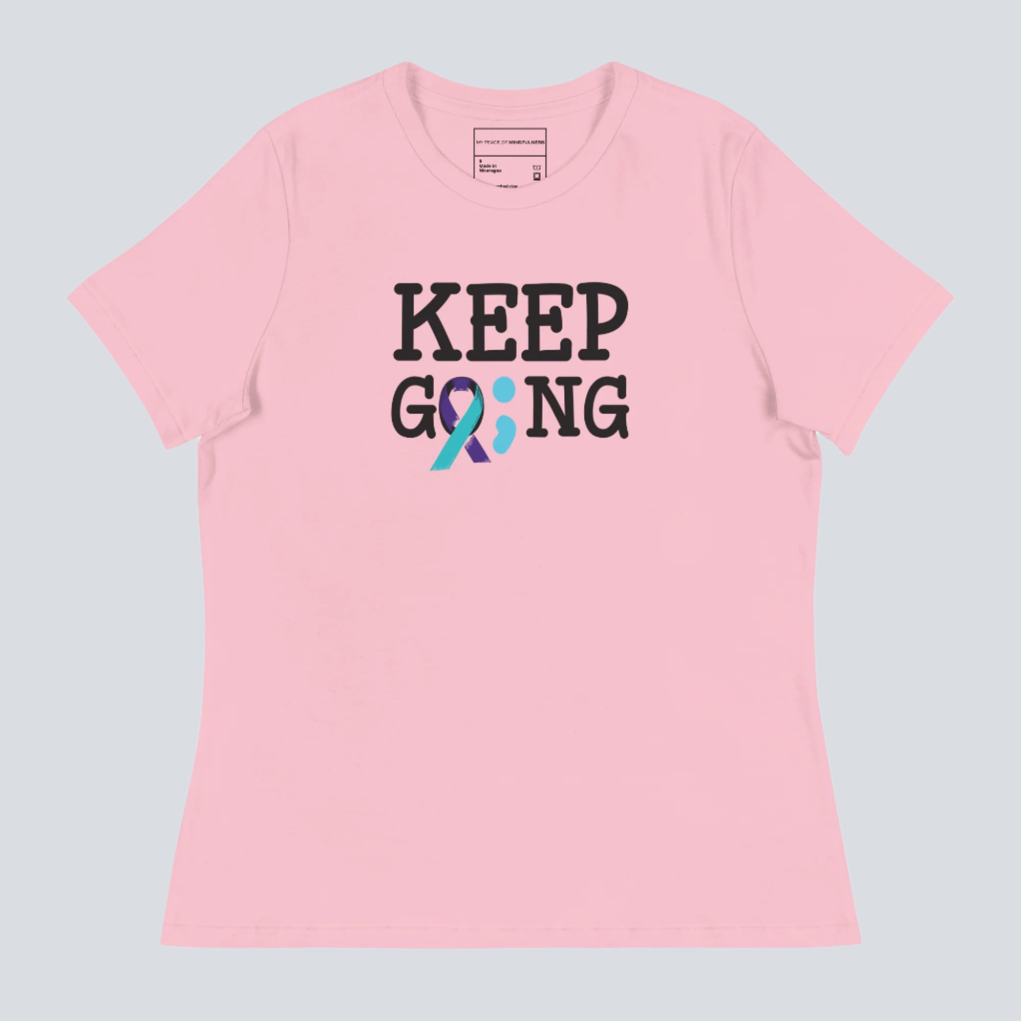 Keep Going (Semicolon) Suicide Prevention Women's T-Shirt