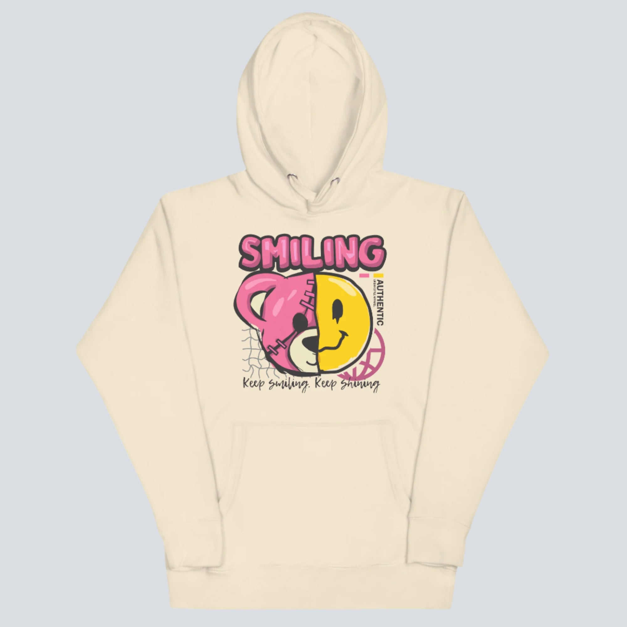 Keep Smiling Keep Shining Hoodie bone