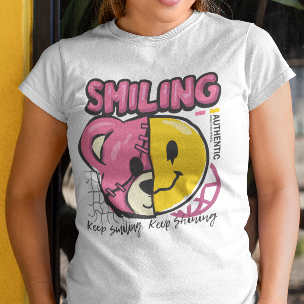 Keep Smiling Keep Shining Womens T-Shirt