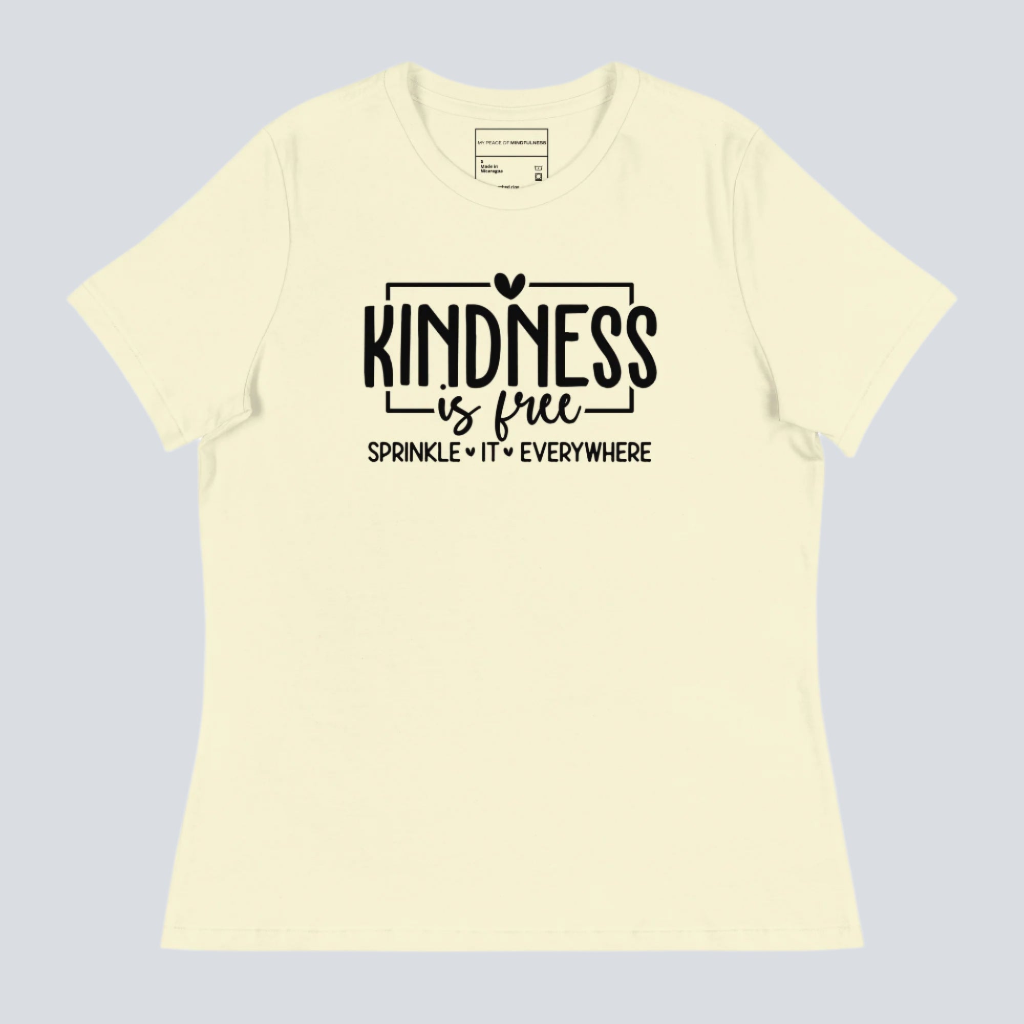 Kindness is Free Sprinkle It Everywhere Women's T-Shirt citron