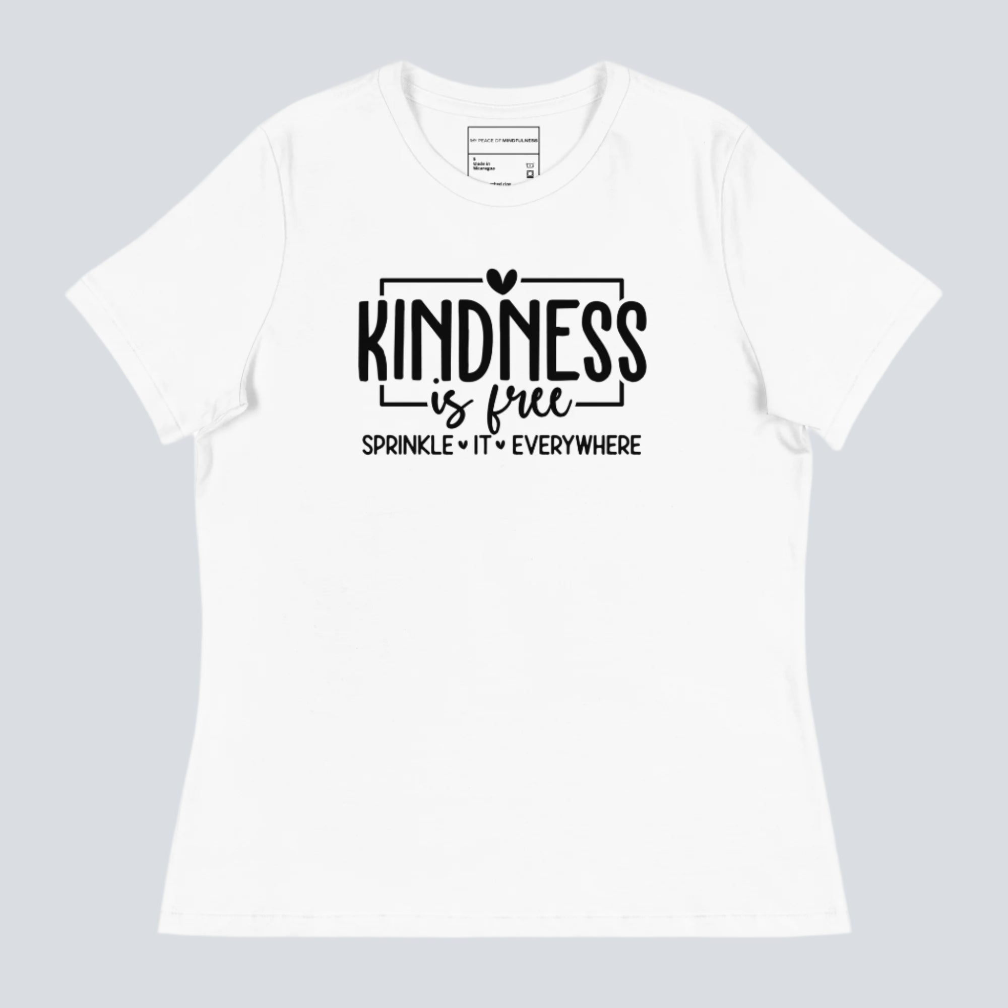 Kindness is Free Sprinkle It Everywhere Women's T-Shirt white