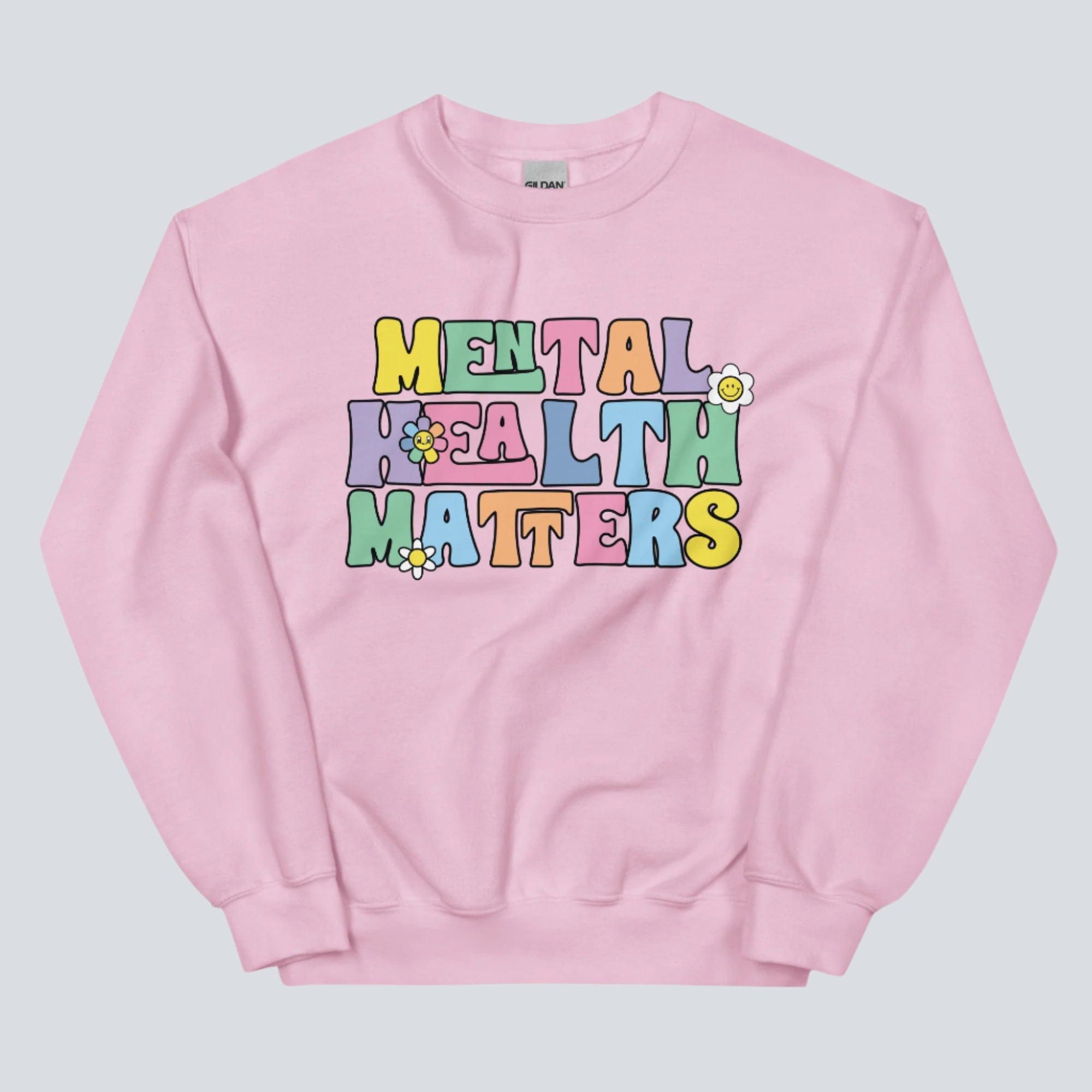 Mental Health Matters Unisex Sweatshirt light pink