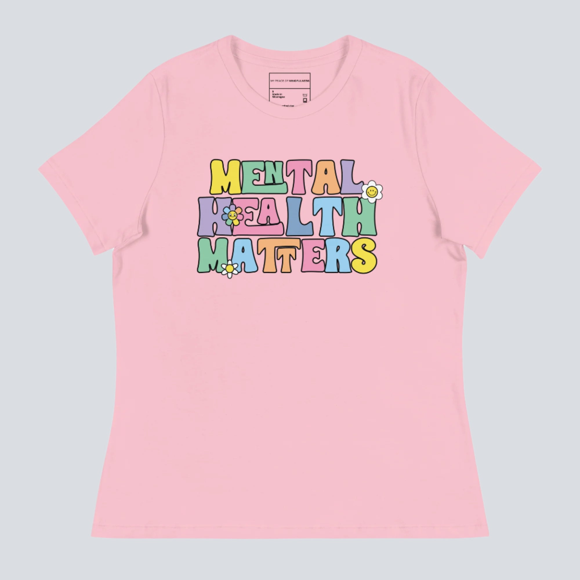 Mental Health Matters Womens T-Shirt pink