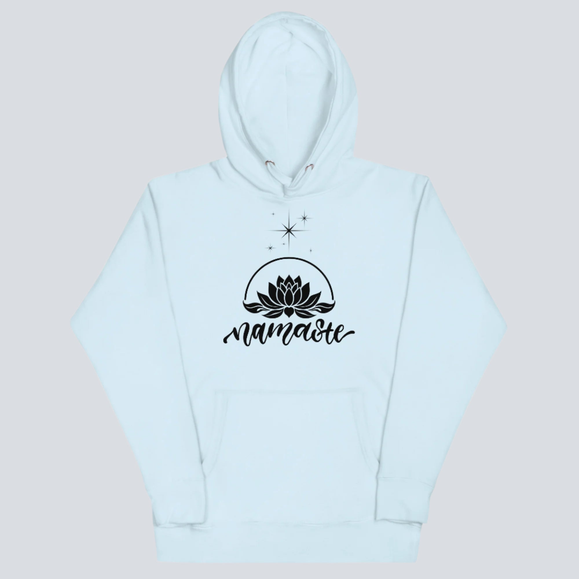 Namaste Spiritual Hoodie sky blue