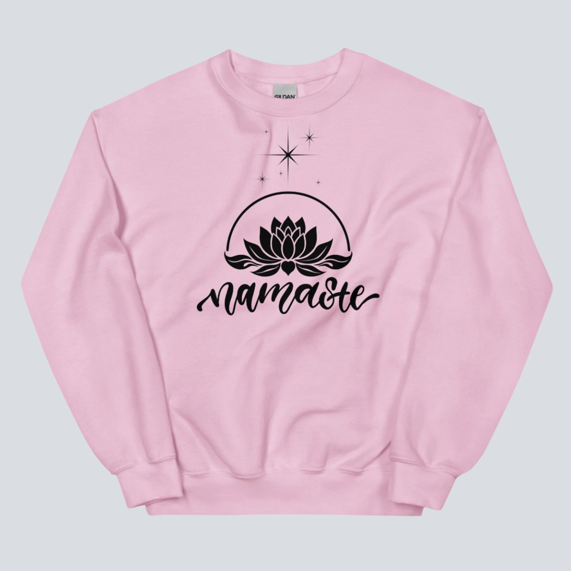 Namaste Spiritual Sweatshirt light pink