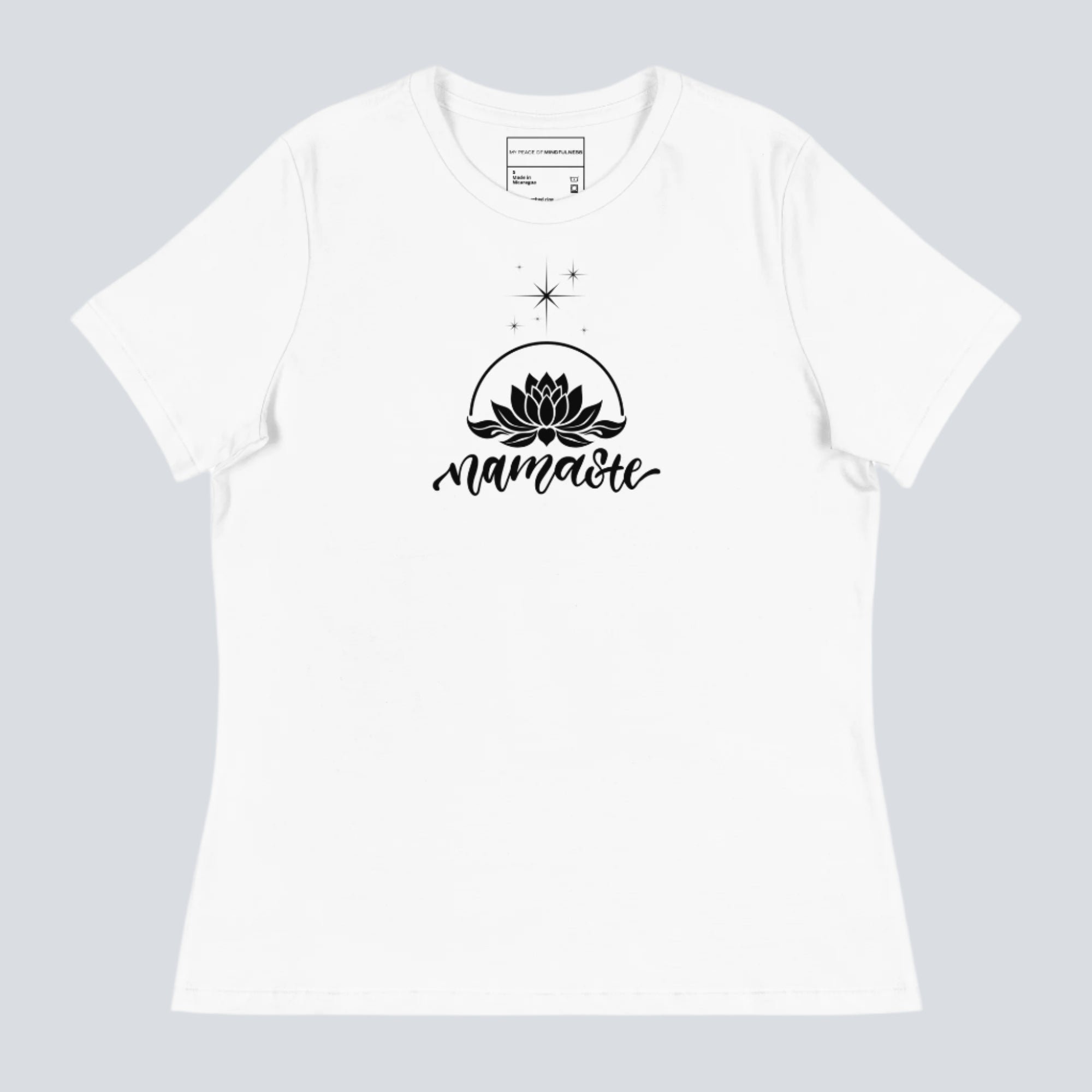 Namaste Women's Spiritual T-Shirt (white)
