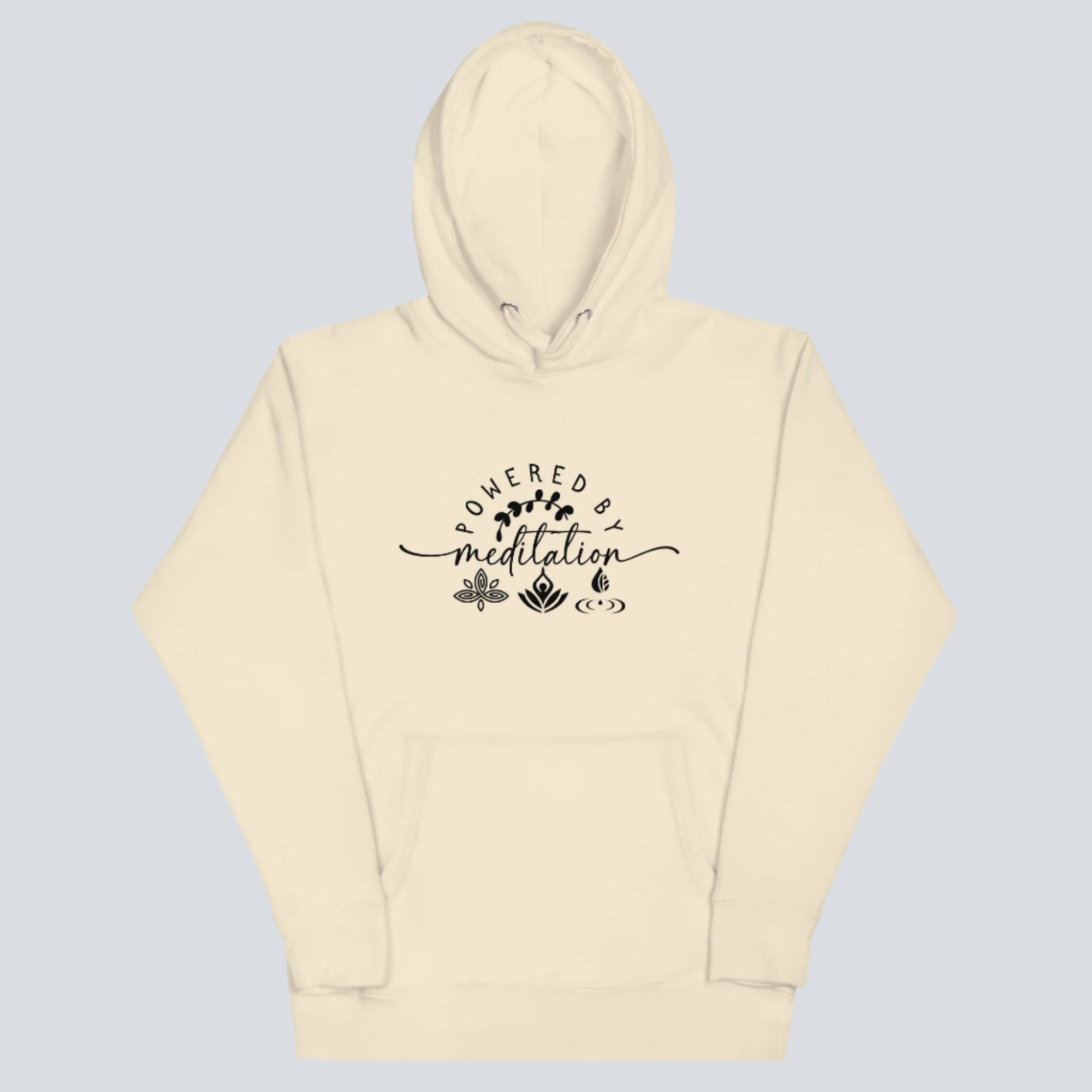 Powered by Meditation Hoodie bone