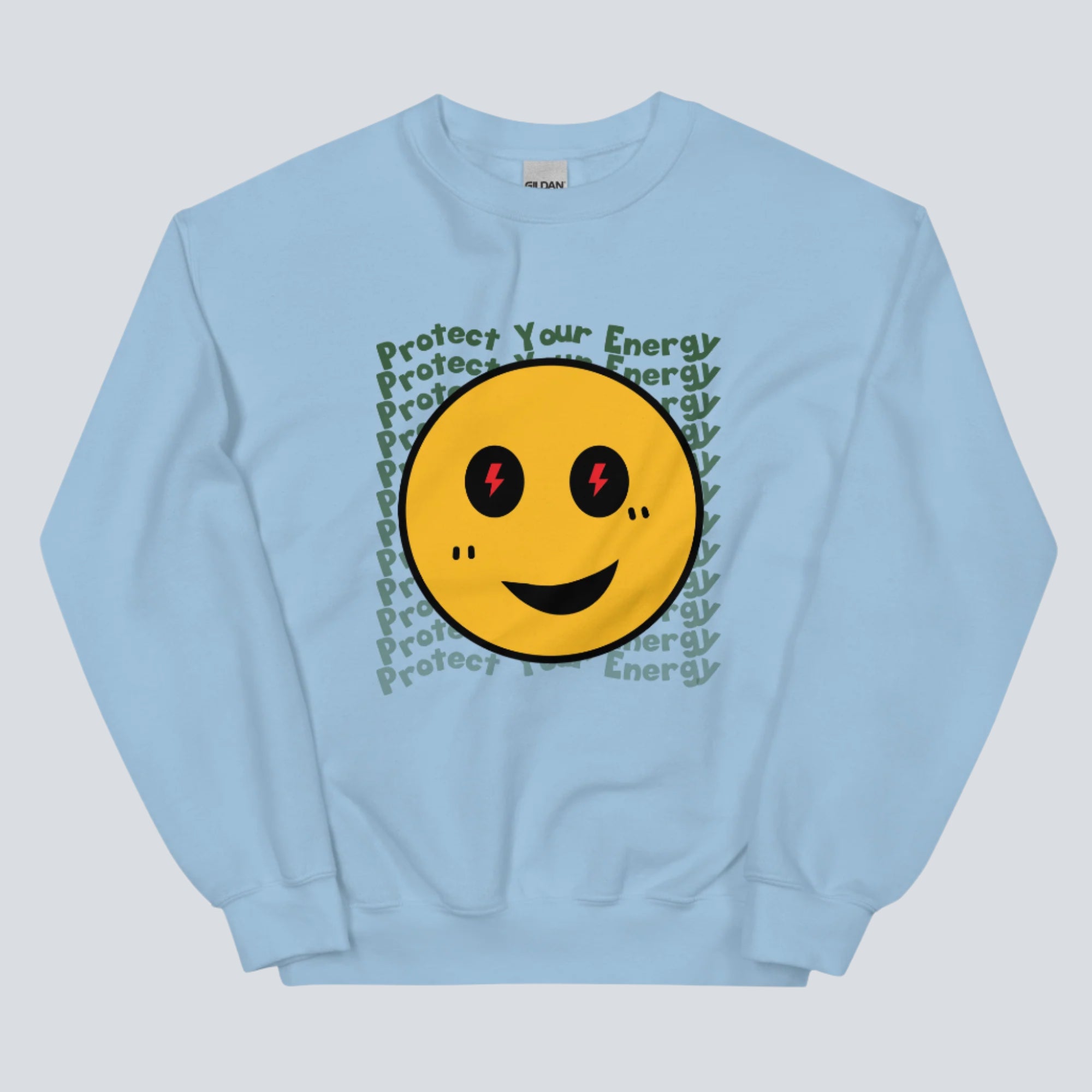 Protect Your Energy Unisex Sweatshirt light blue