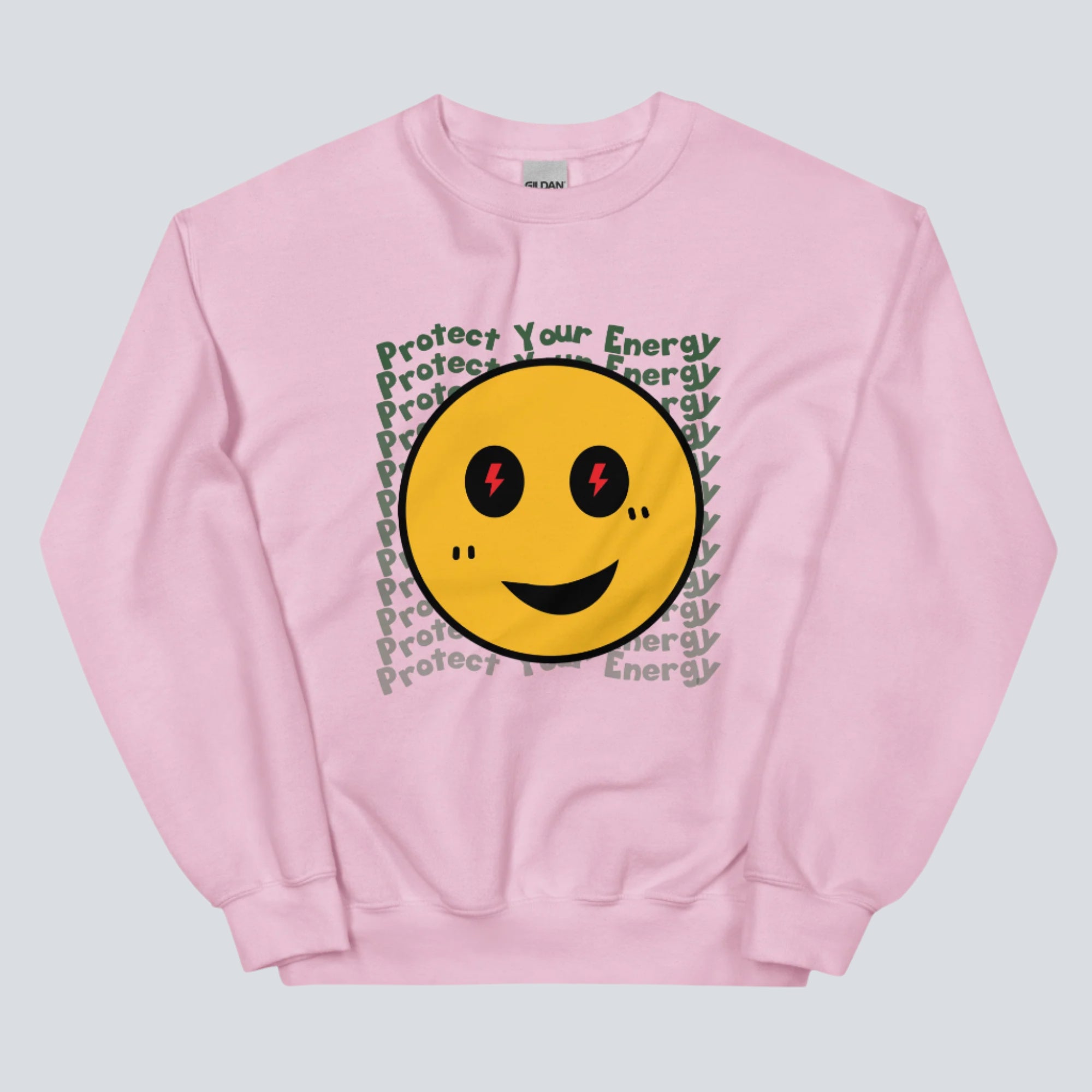 Protect Your Energy Unisex Sweatshirt light pink