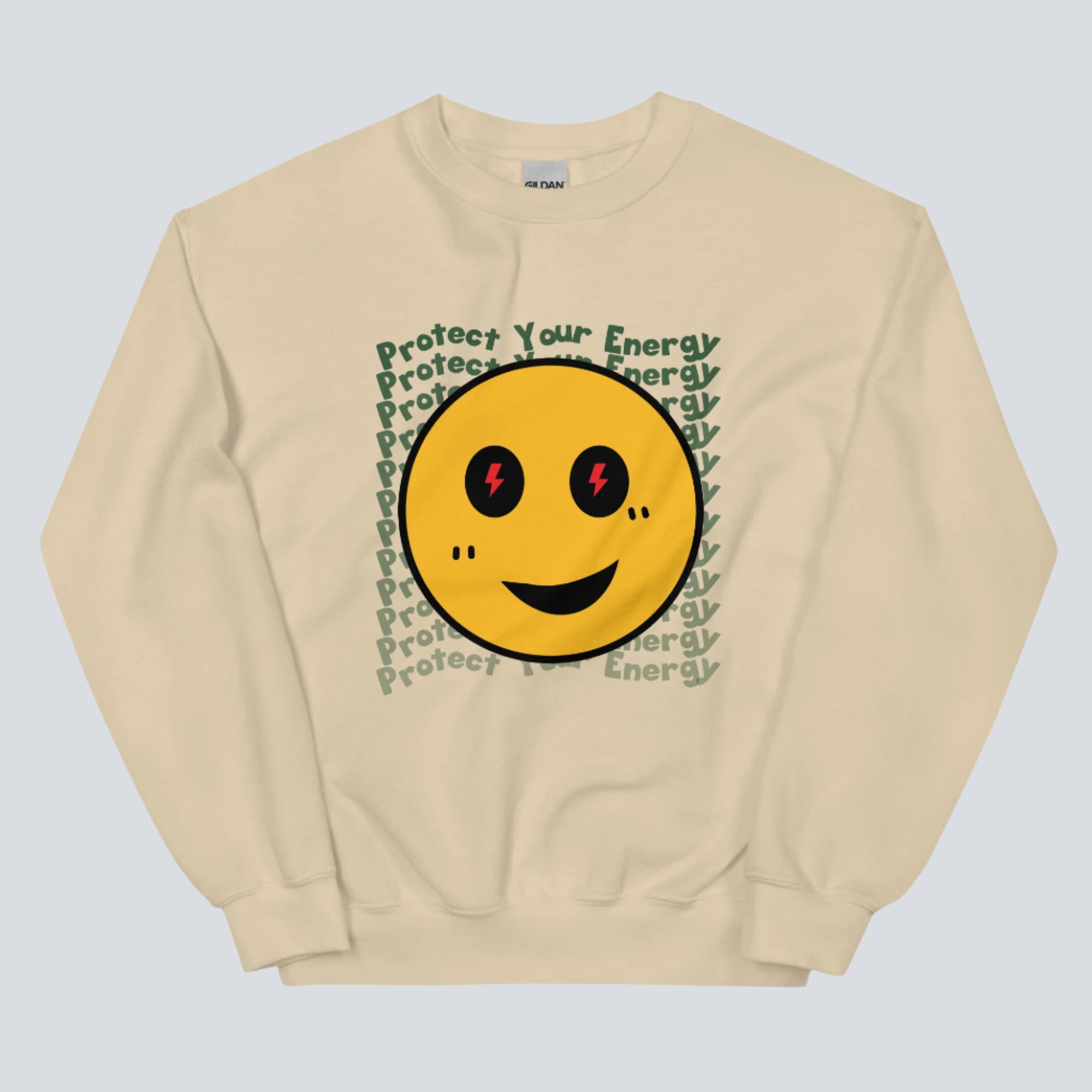 Protect Your Energy Unisex Sweatshirt sand