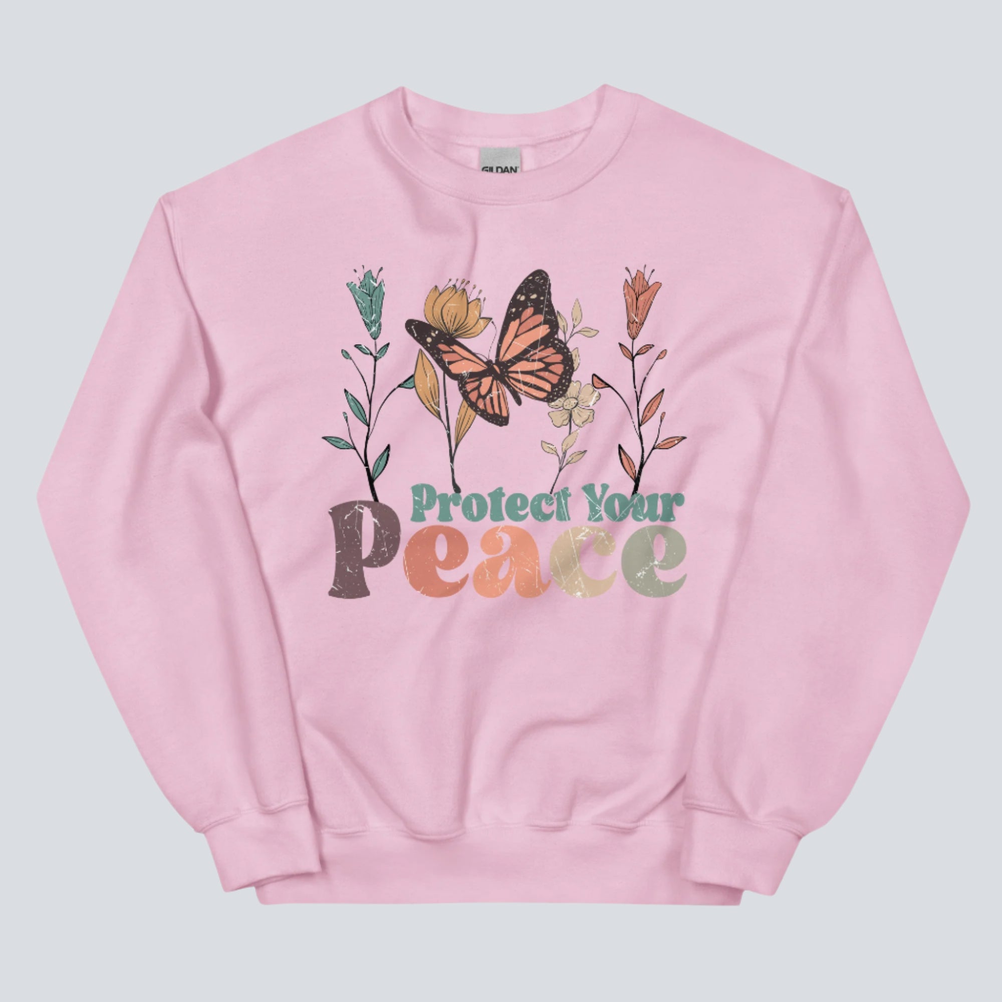 Protect Your Peace Unisex Sweatshirt light pink