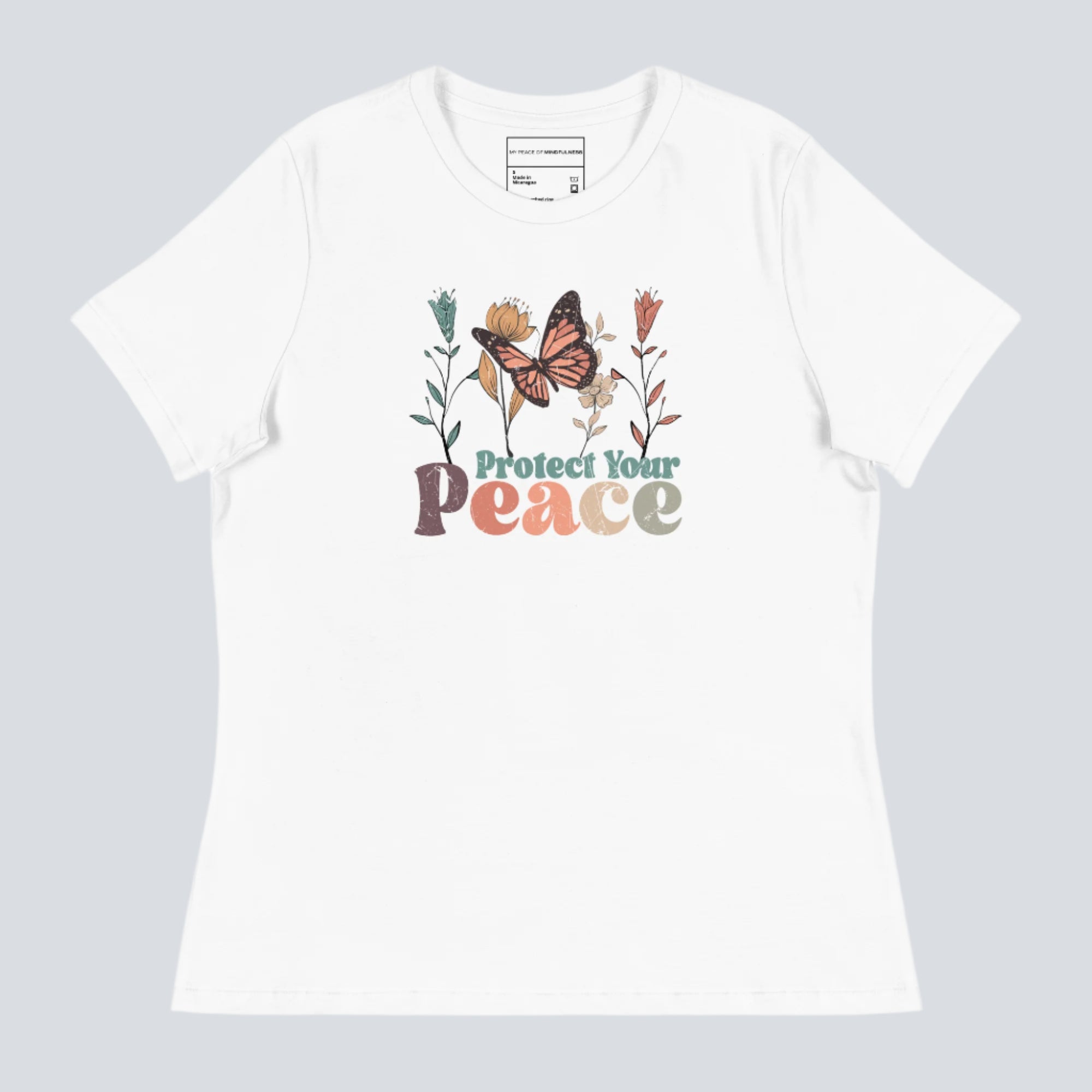 Protect Your Peace Womens T-Shirt white