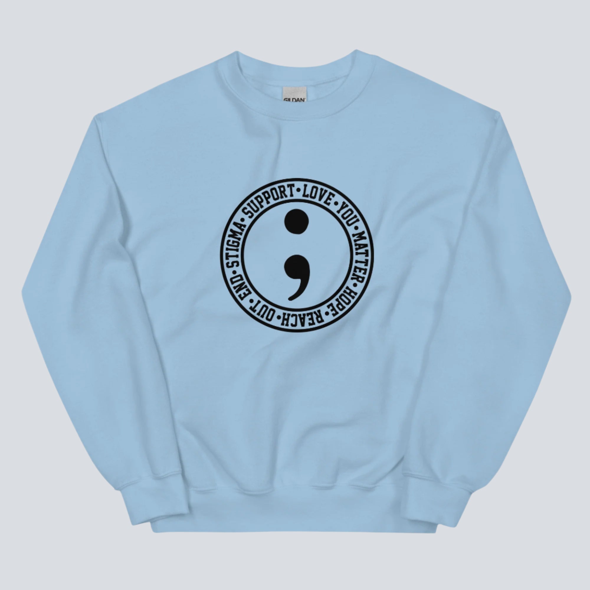 Semicolon (Mental Health Awareness) Unisex Sweatshirt