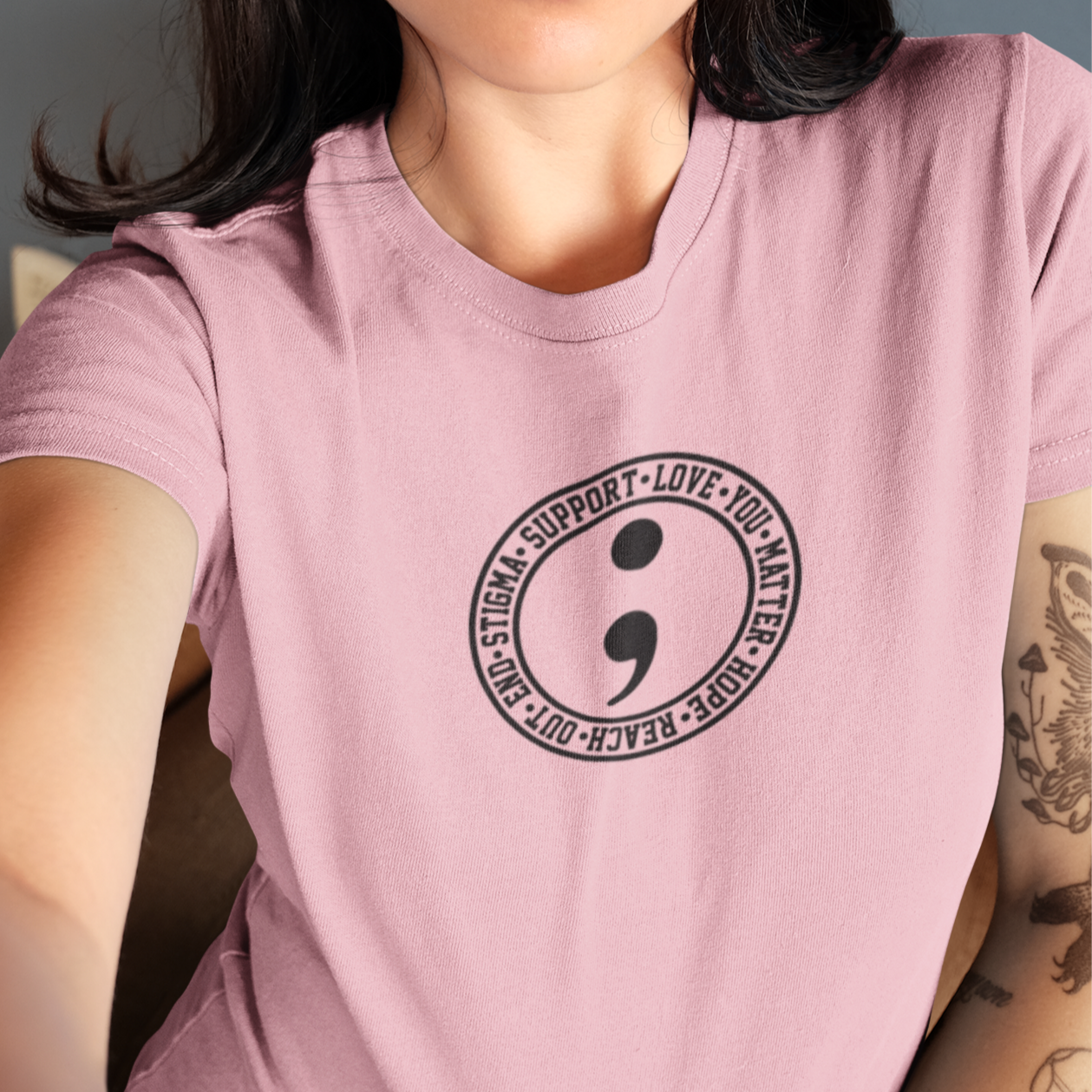 Semicolon (Mental Health Awareness) Women's T-Shirt