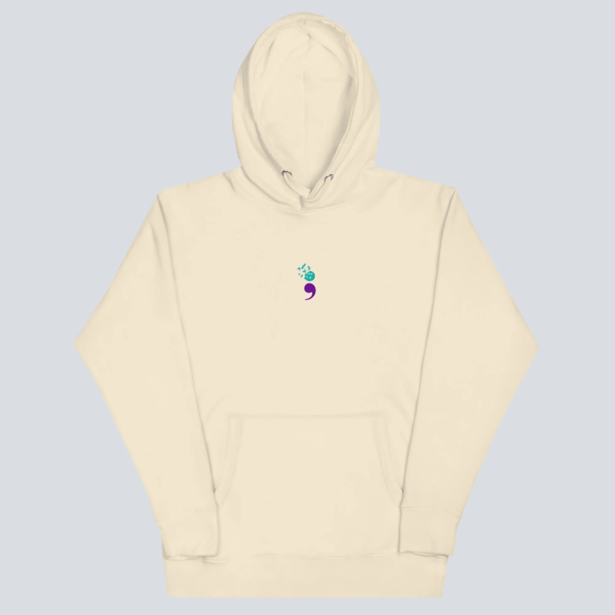 Semicolon Unisex Hoodie bone