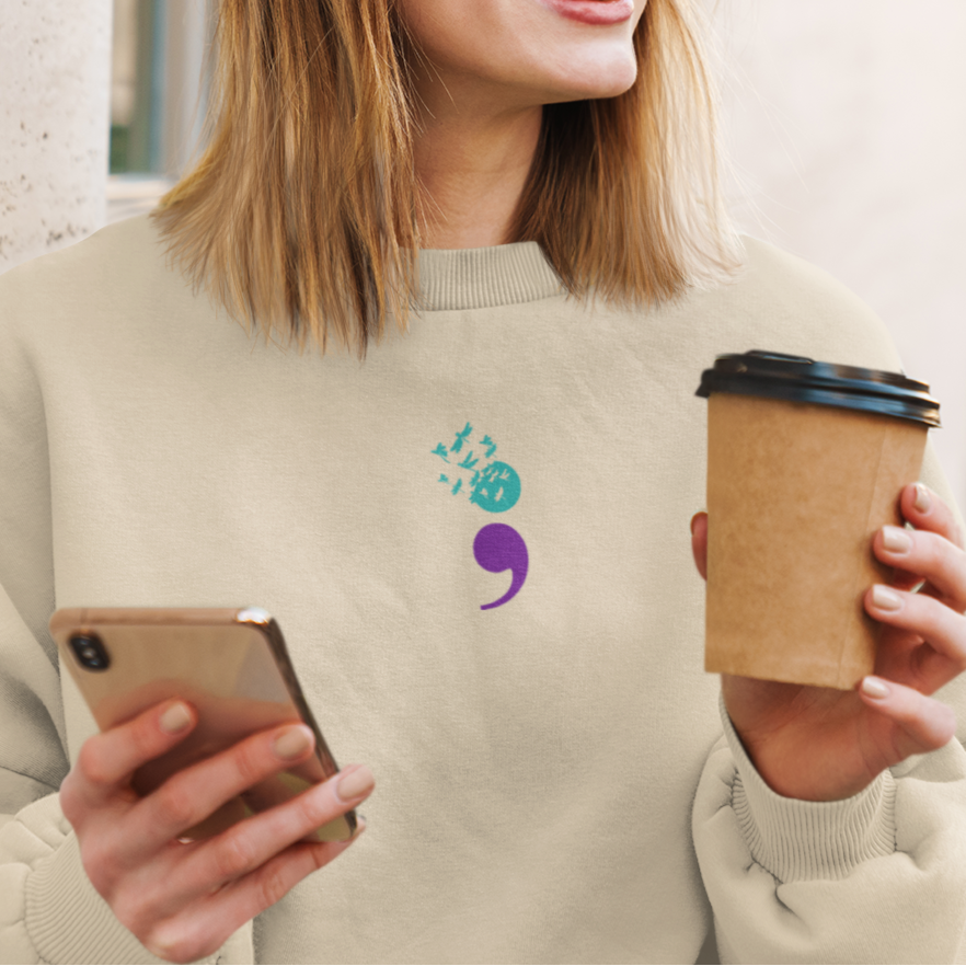 Semicolon Unisex Sweatshirt