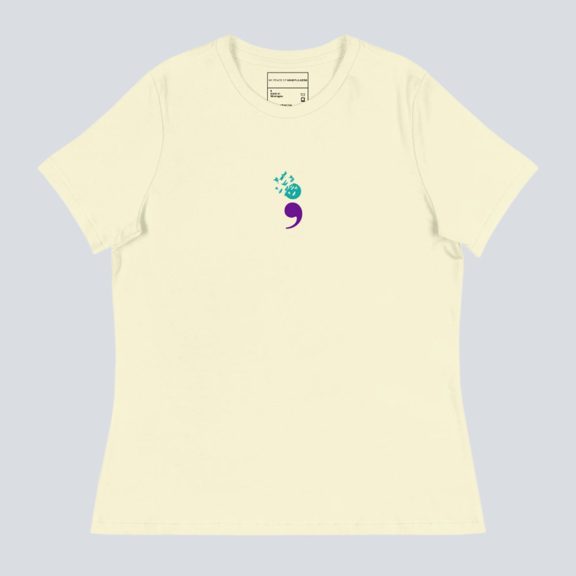 Semicolon Womens T-Shirt citron
