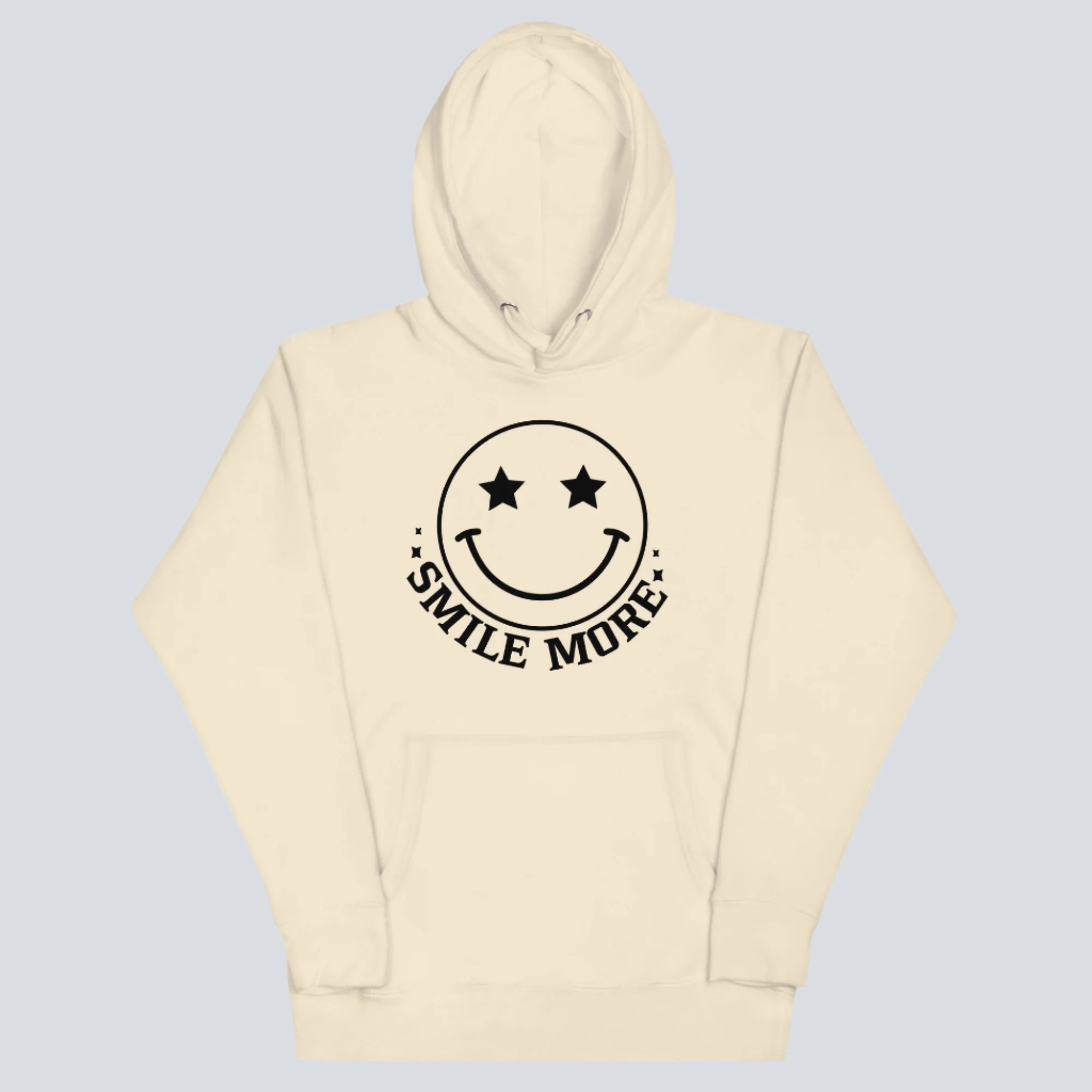 Smile More Unisex Hoodie bone