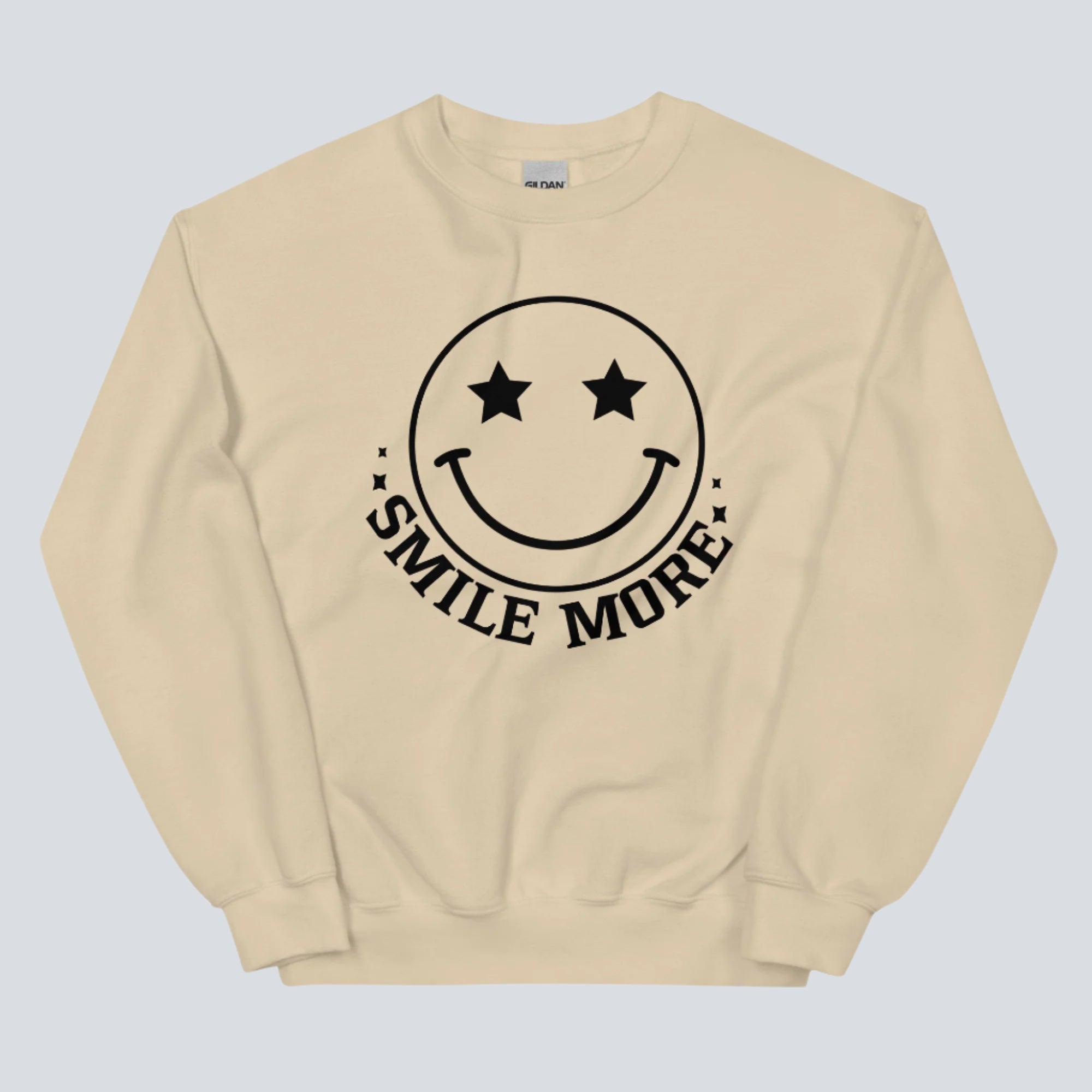 Smile More Unisex Sweatshirt sand