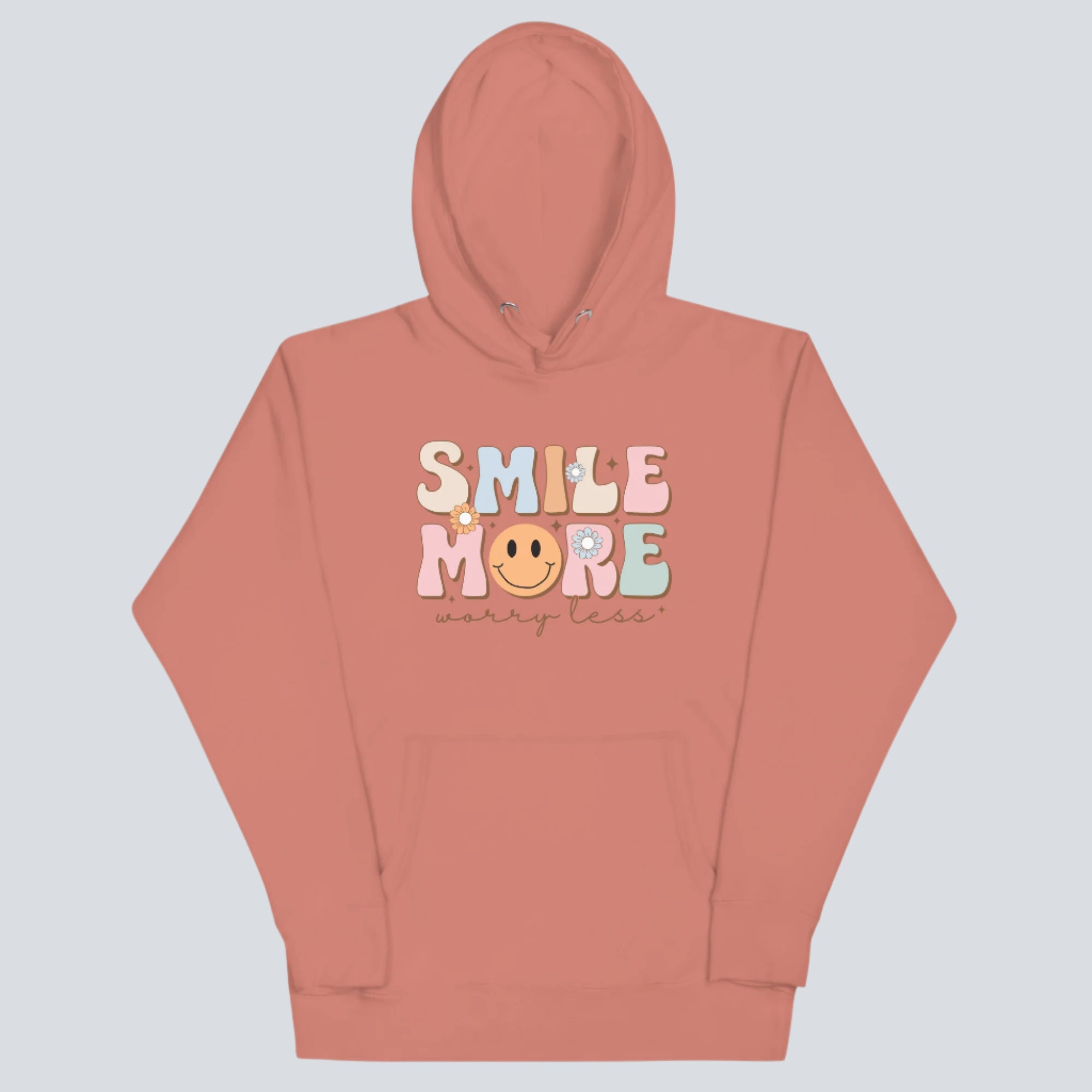 Smile More Worry Less Unisex Hoodie