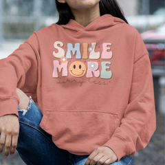 Smile More Worry Less Unisex Hoodie