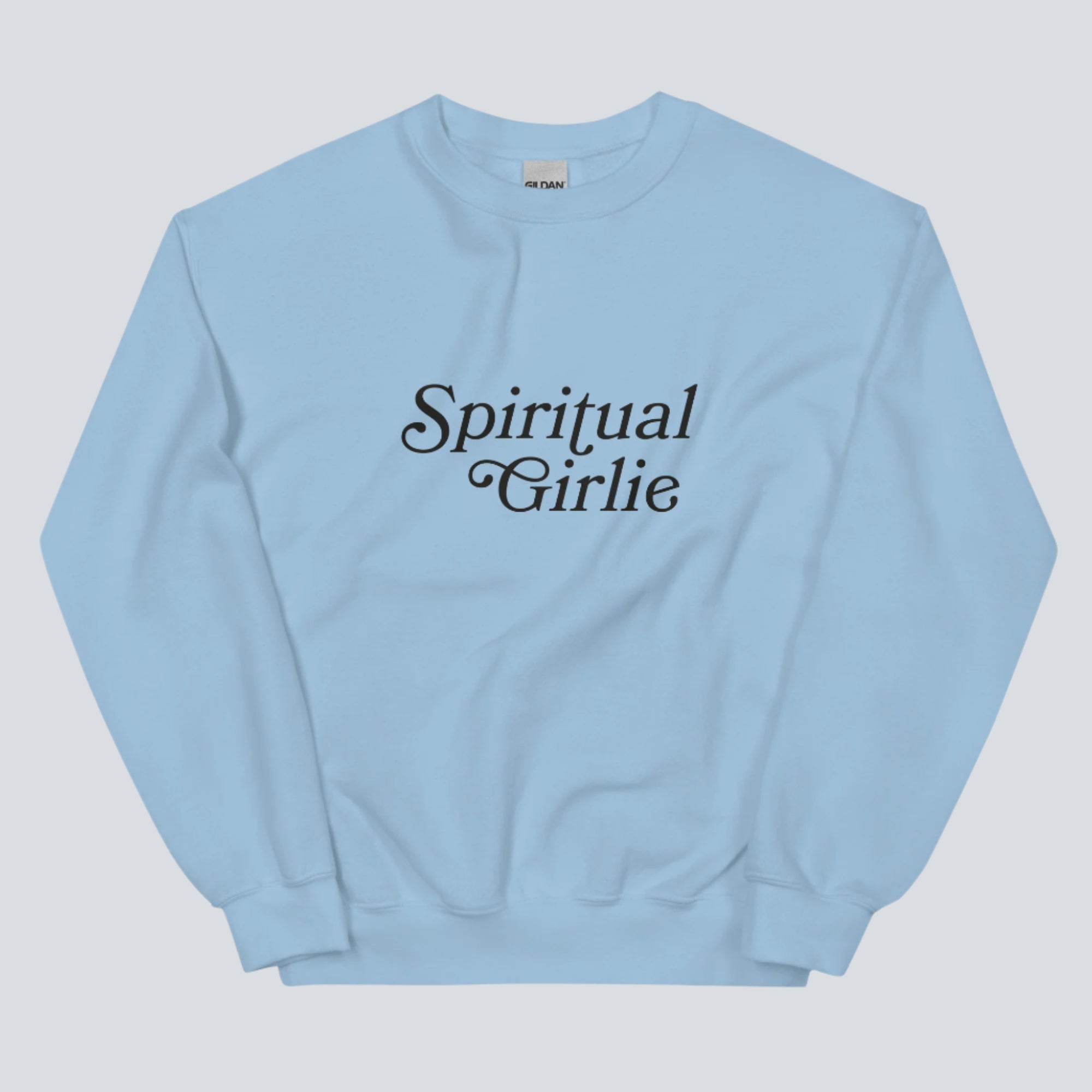 Spiritual Girlie Sweatshirt light blue