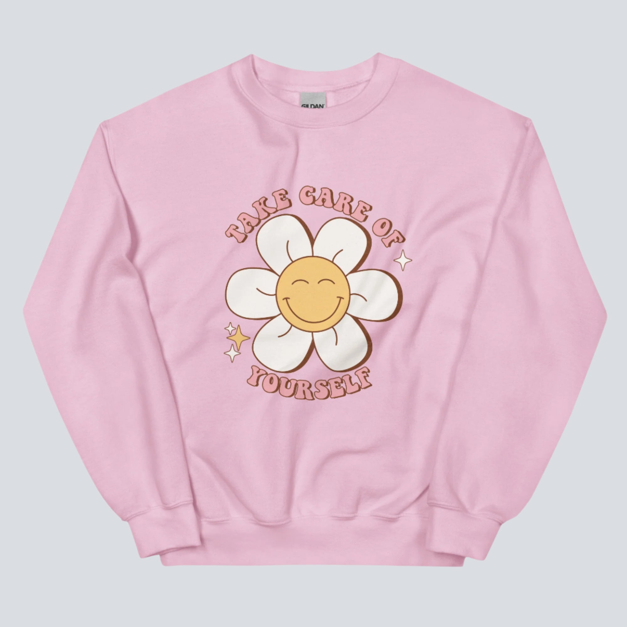 Take Care of Yourself Sweatshirt light pink