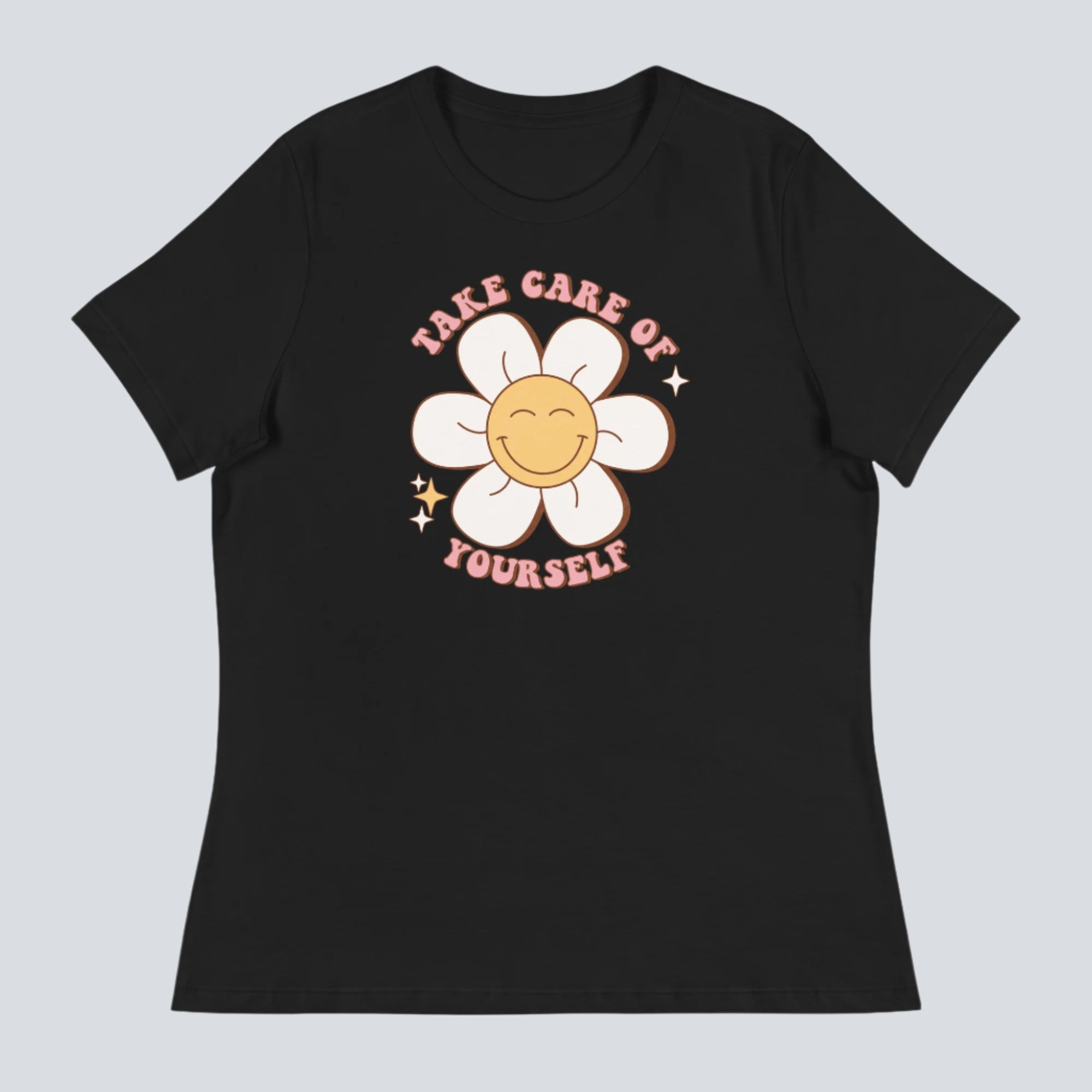 Take Care of Yourself Womens T-Shirt black