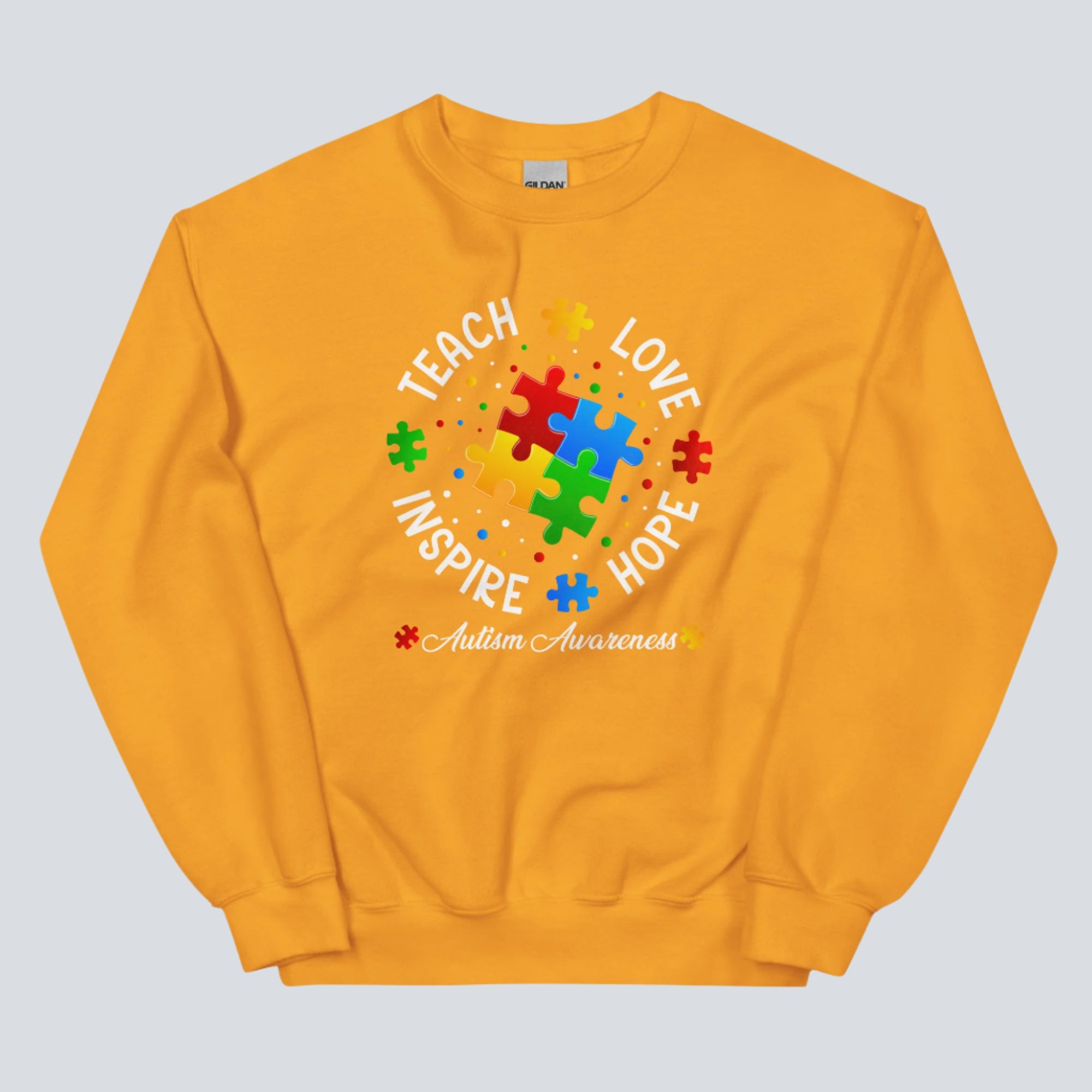 Teach, Love, Inspire, Hope (Autism Awareness) Unisex Sweatshirt
