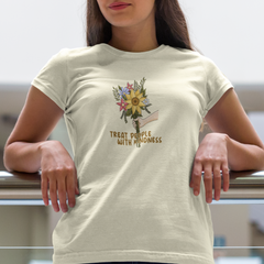 Treat People With Kindness (flowers) Women's T-Shirt