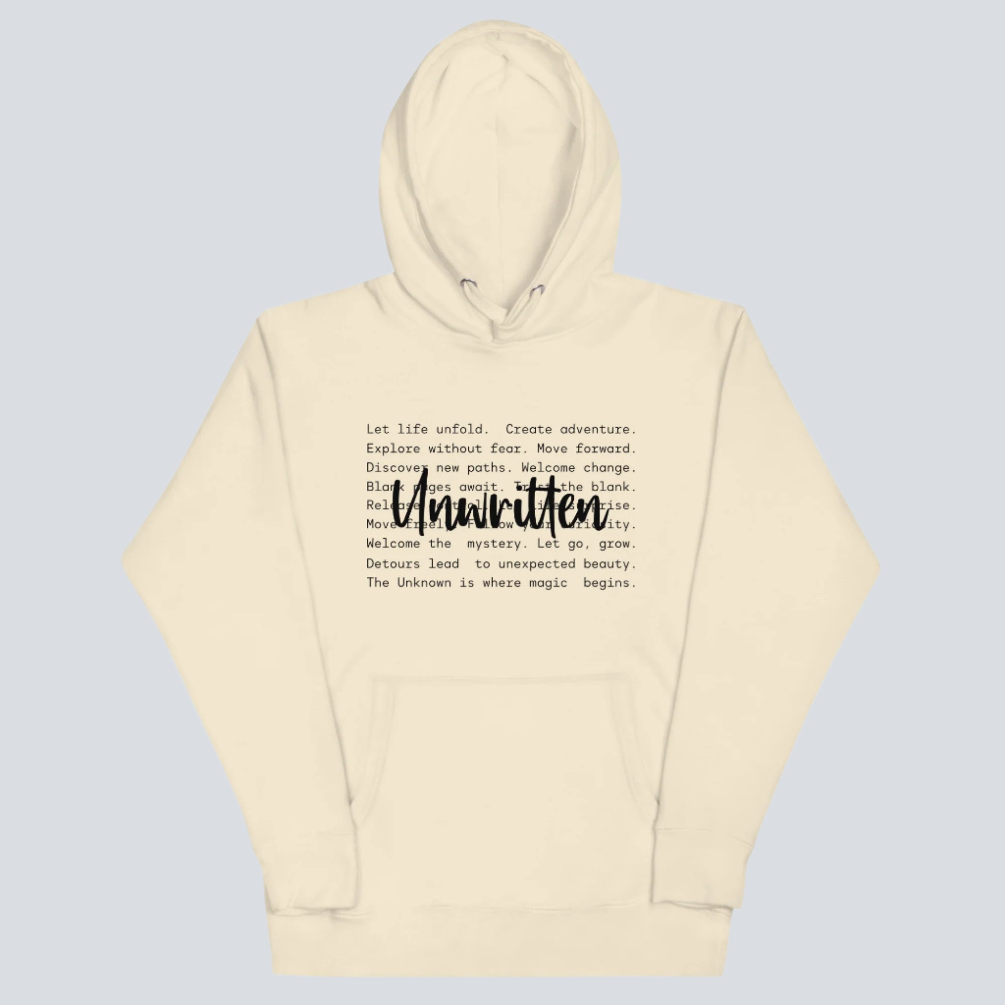 Unwritten Life Lessons (Mental Health) Unisex Hoodie bone