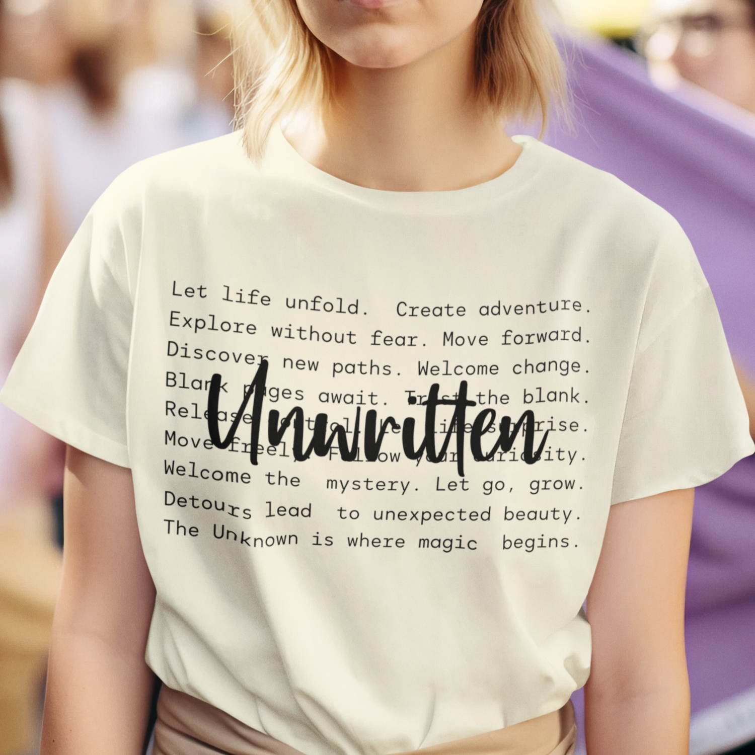 Unwritten Life Lessons (Mental Health) Womens T-Shirt